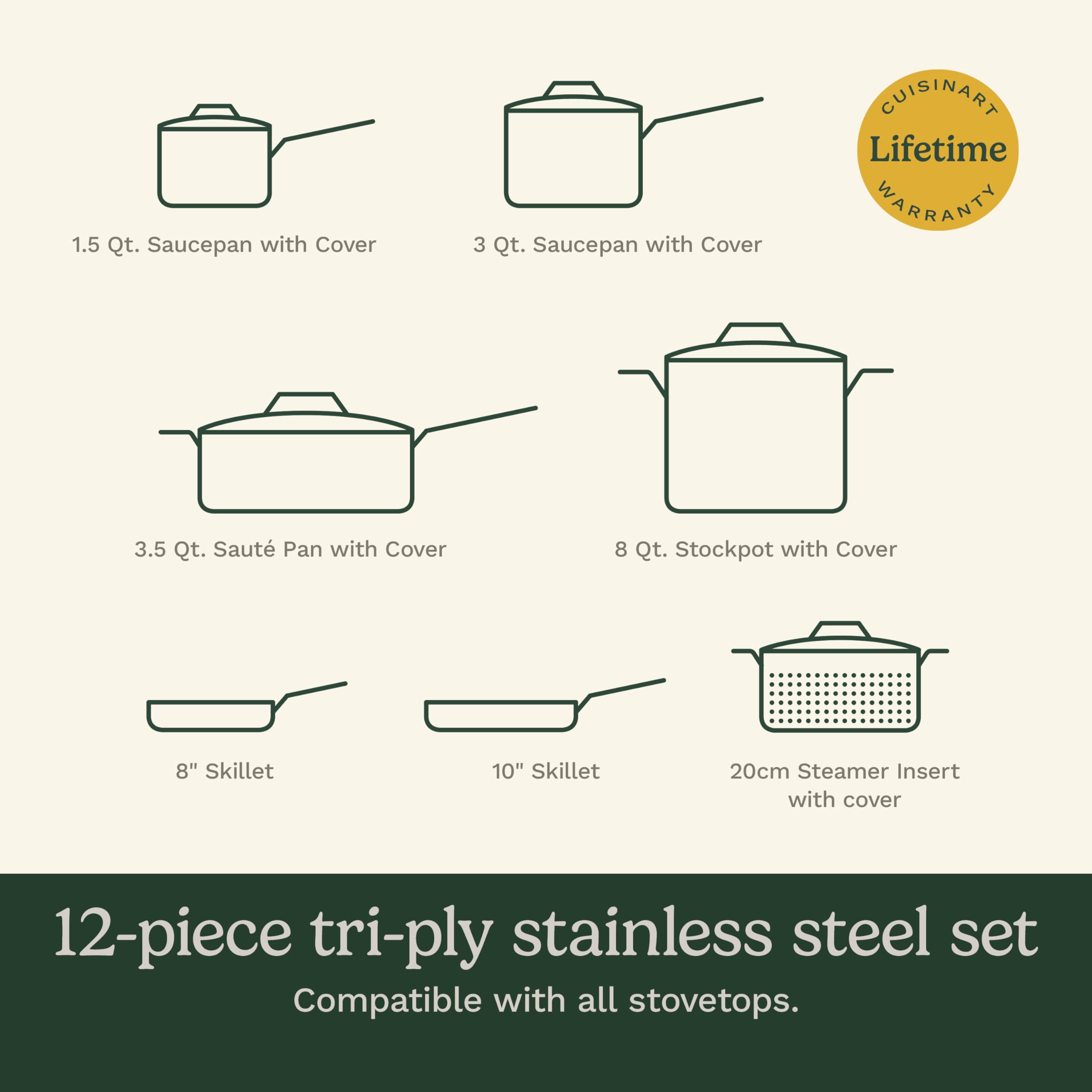 cuisinart-multiclad-pro-12-piece-triple-ply-stainless-steel-cookware-set-inducti image 7