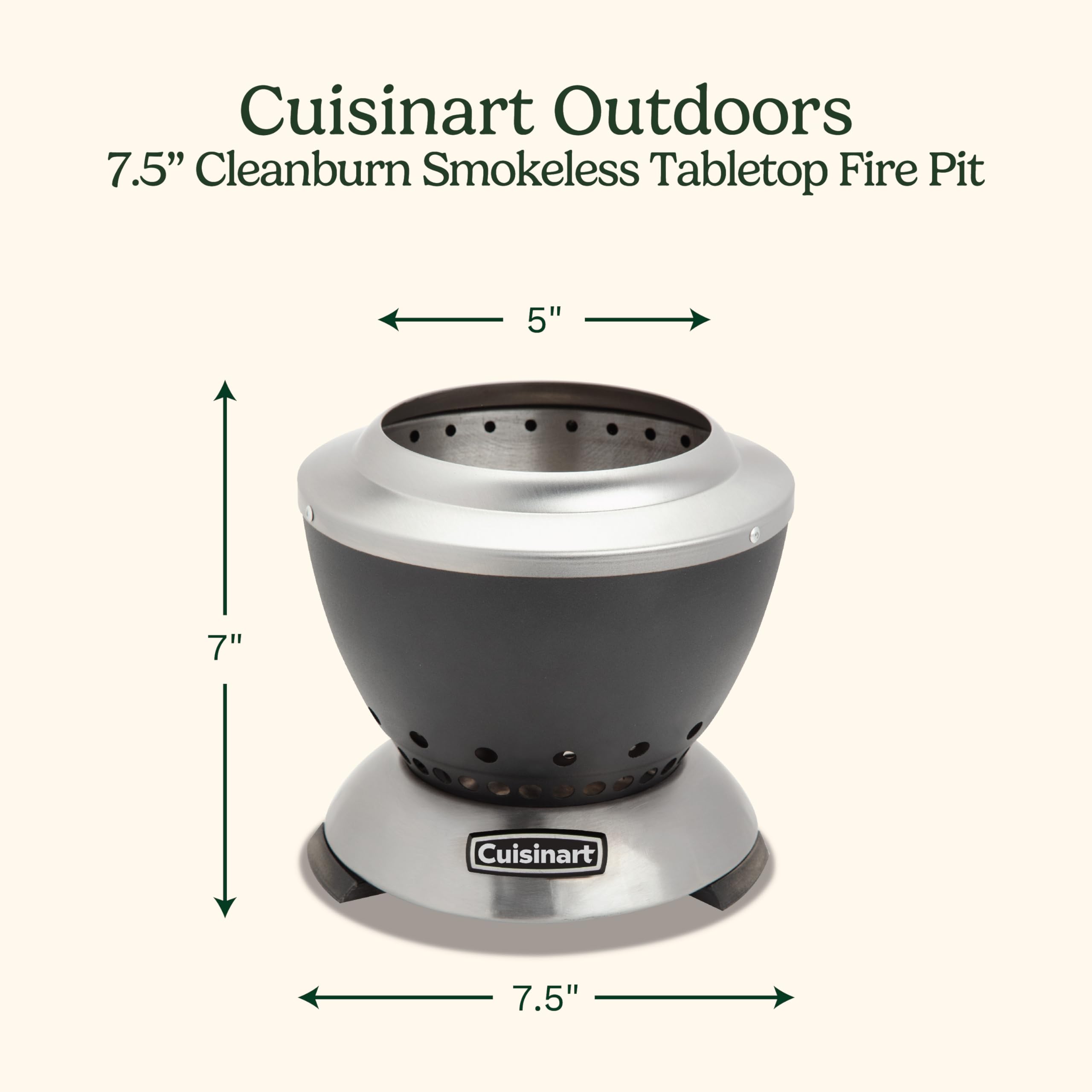 cuisinart-cleanburn-smokeless-tabletop-fire-pit-7-5-inch-portable-with-removable image 2