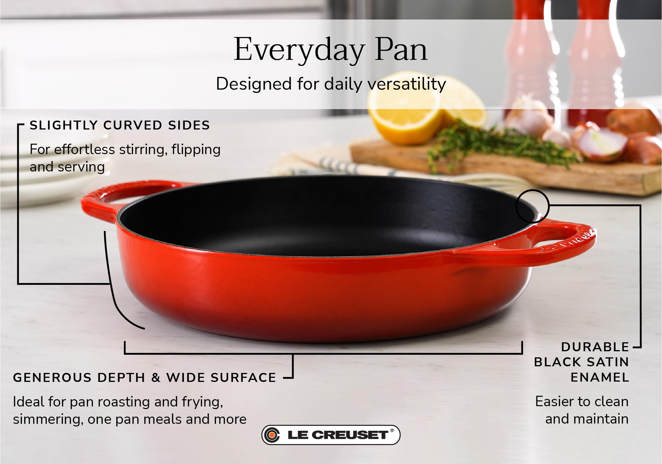 le-creuset-signature-everyday-pan-11-inch-enameled-cast-iron-olive image 5