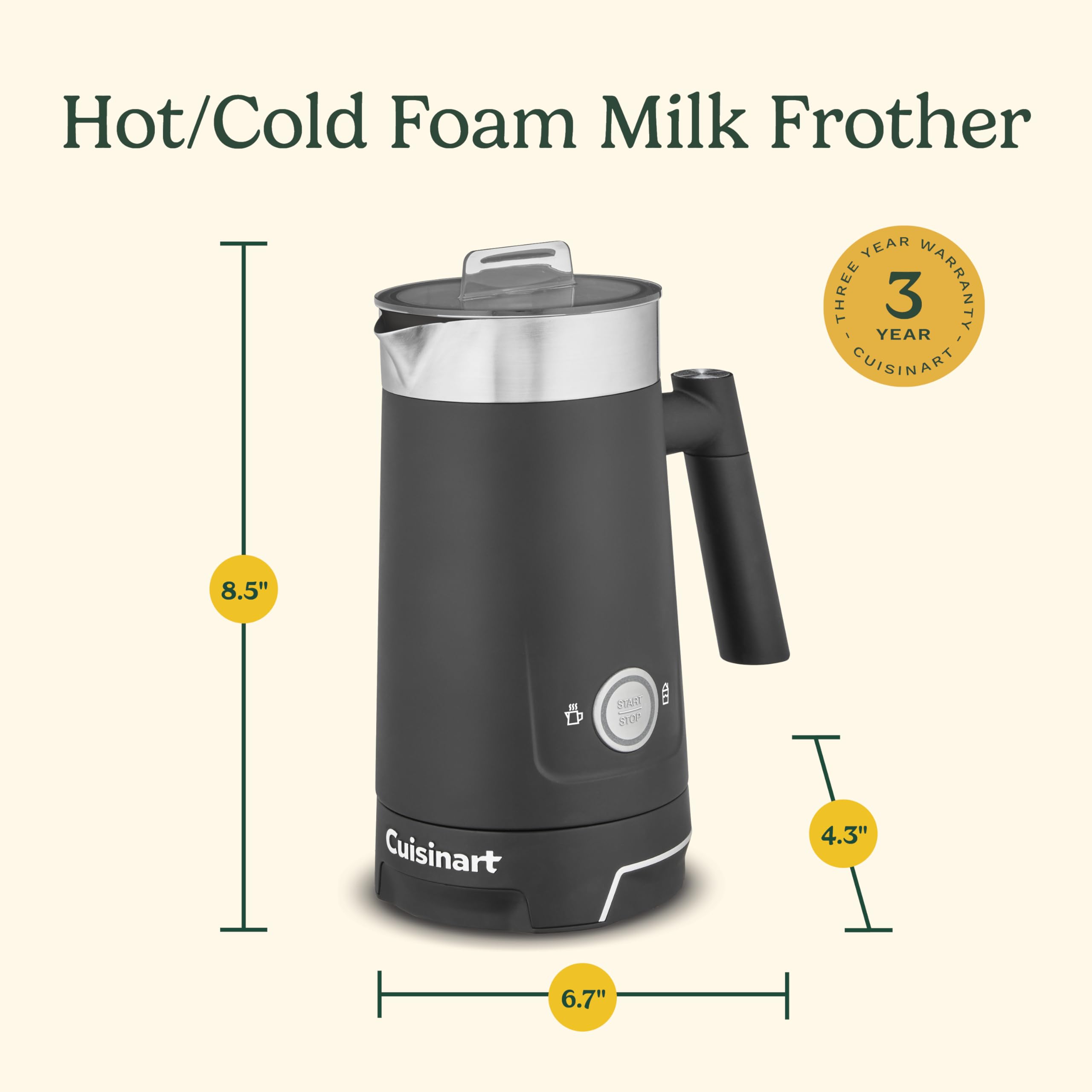 cuisinart-hot-and-cold-foam-milk-frother-fr-16-electric-coffee-frother-black image 7