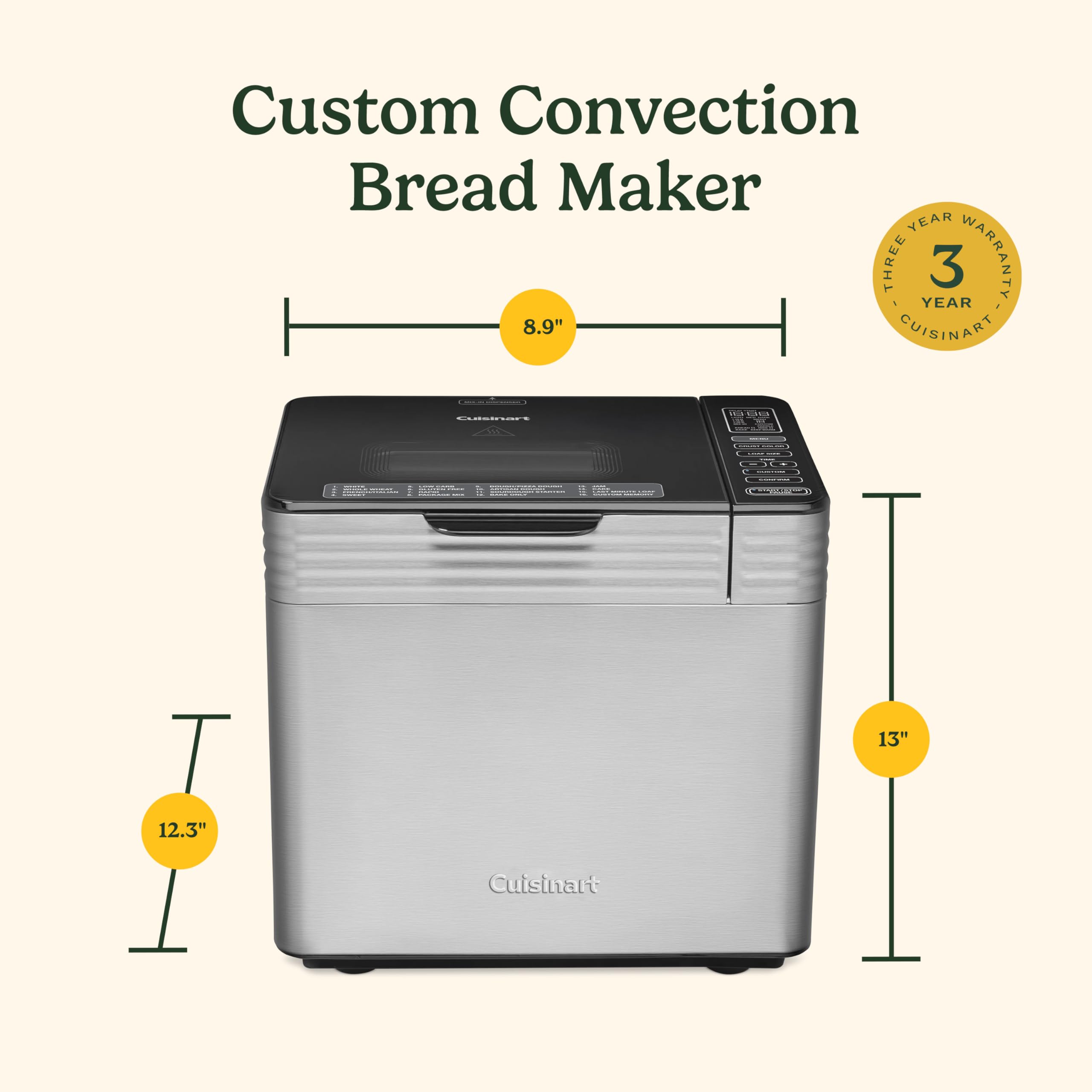 cuisinart-cbk-210-convection-bread-maker-stainless-steel-2-lb-capacity-16-menus image 8