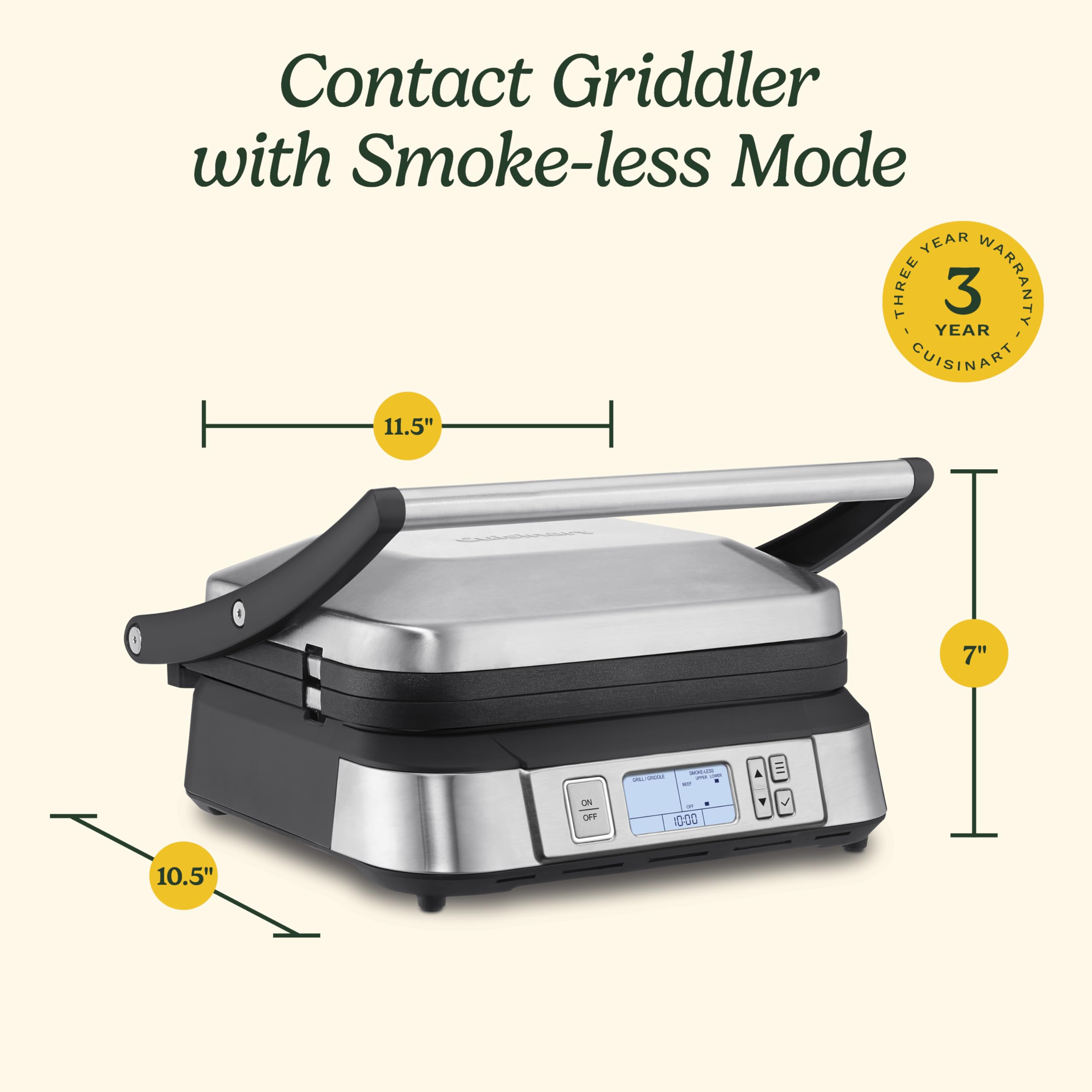 cuisinart-gr-6s-contact-griddler-with-smoke-less-mode image 6