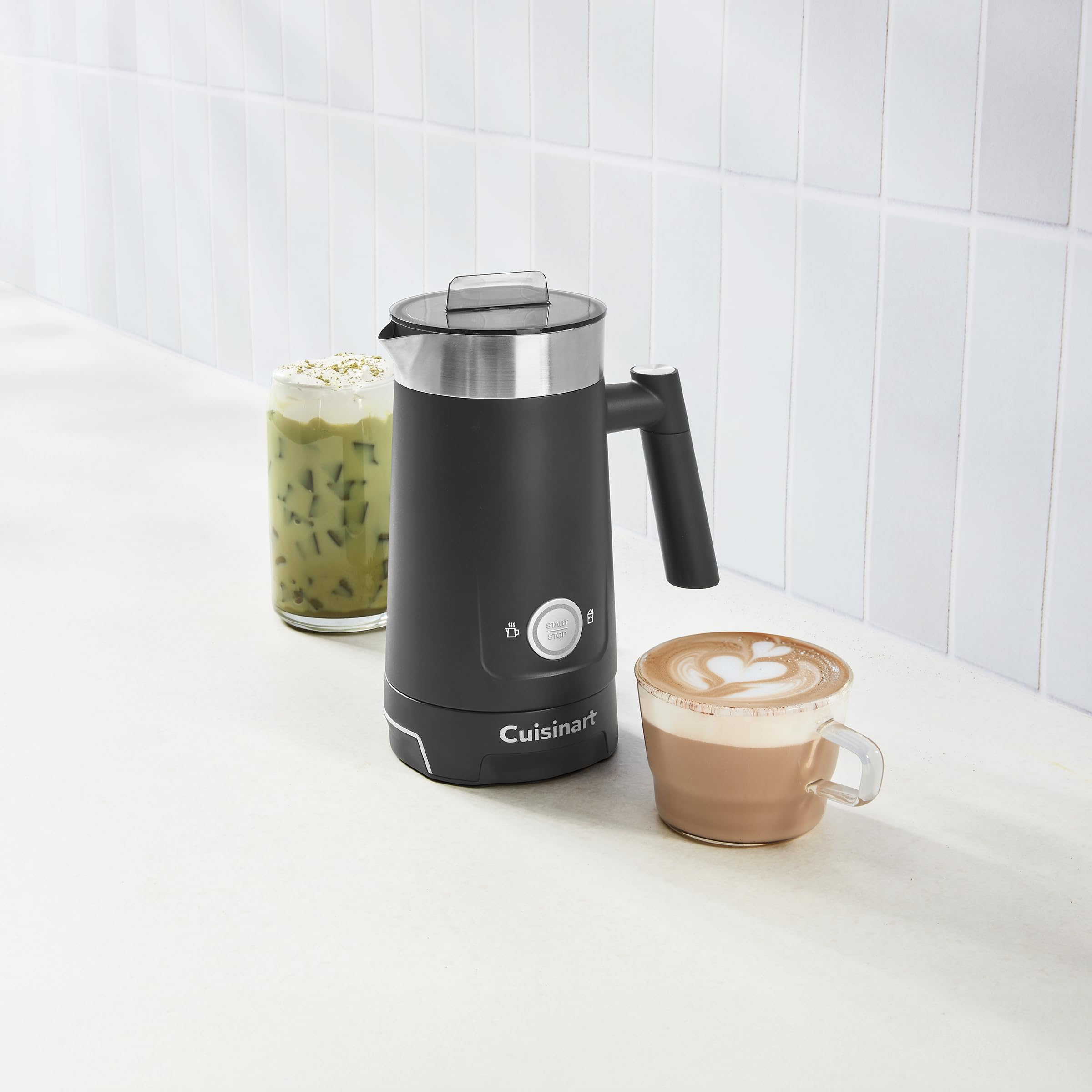 cuisinart-hot-and-cold-foam-milk-frother-fr-16-electric-coffee-frother-black image 2