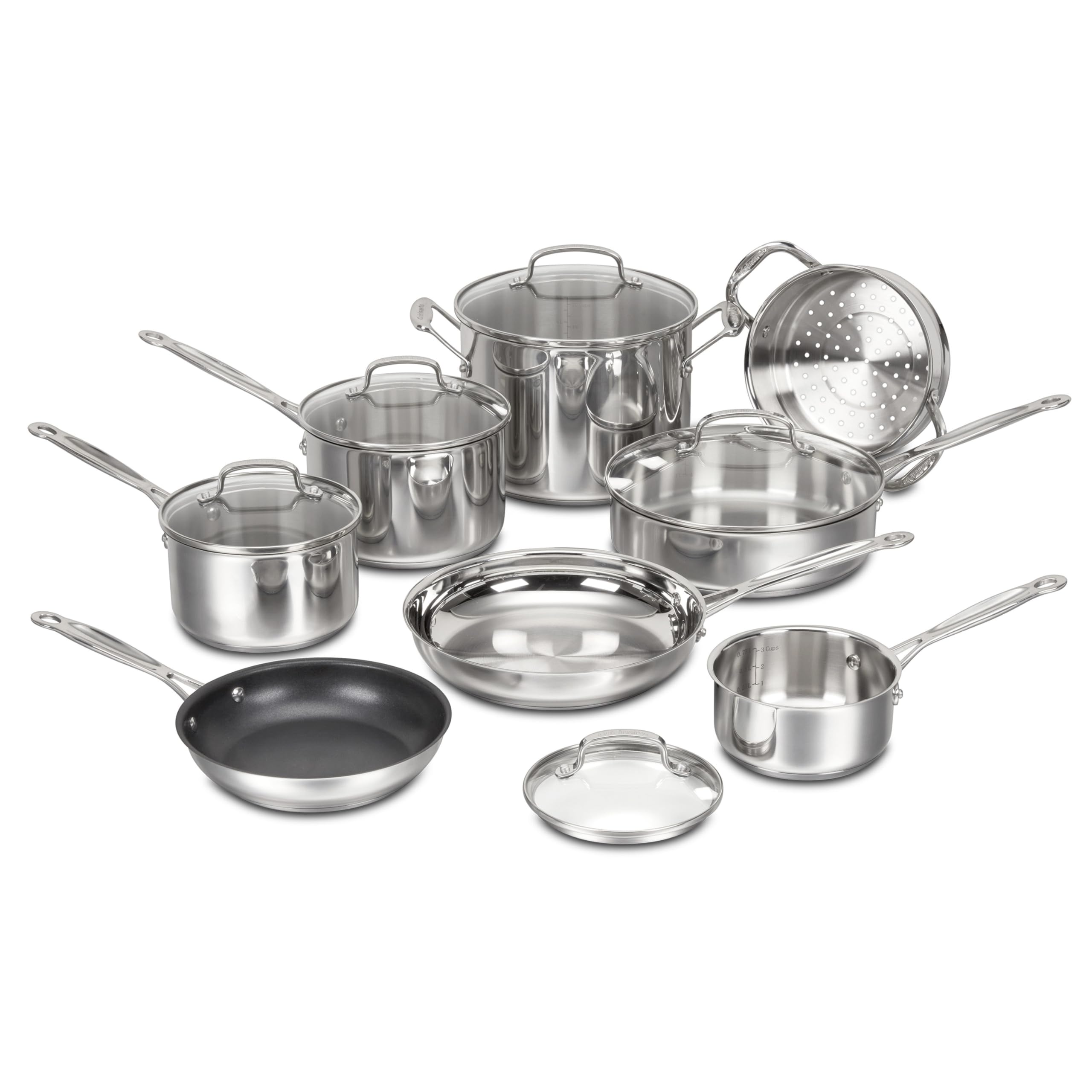 cuisinart-chef-s-classic-stainless-13-piece-cookware-set-77-13 image 1