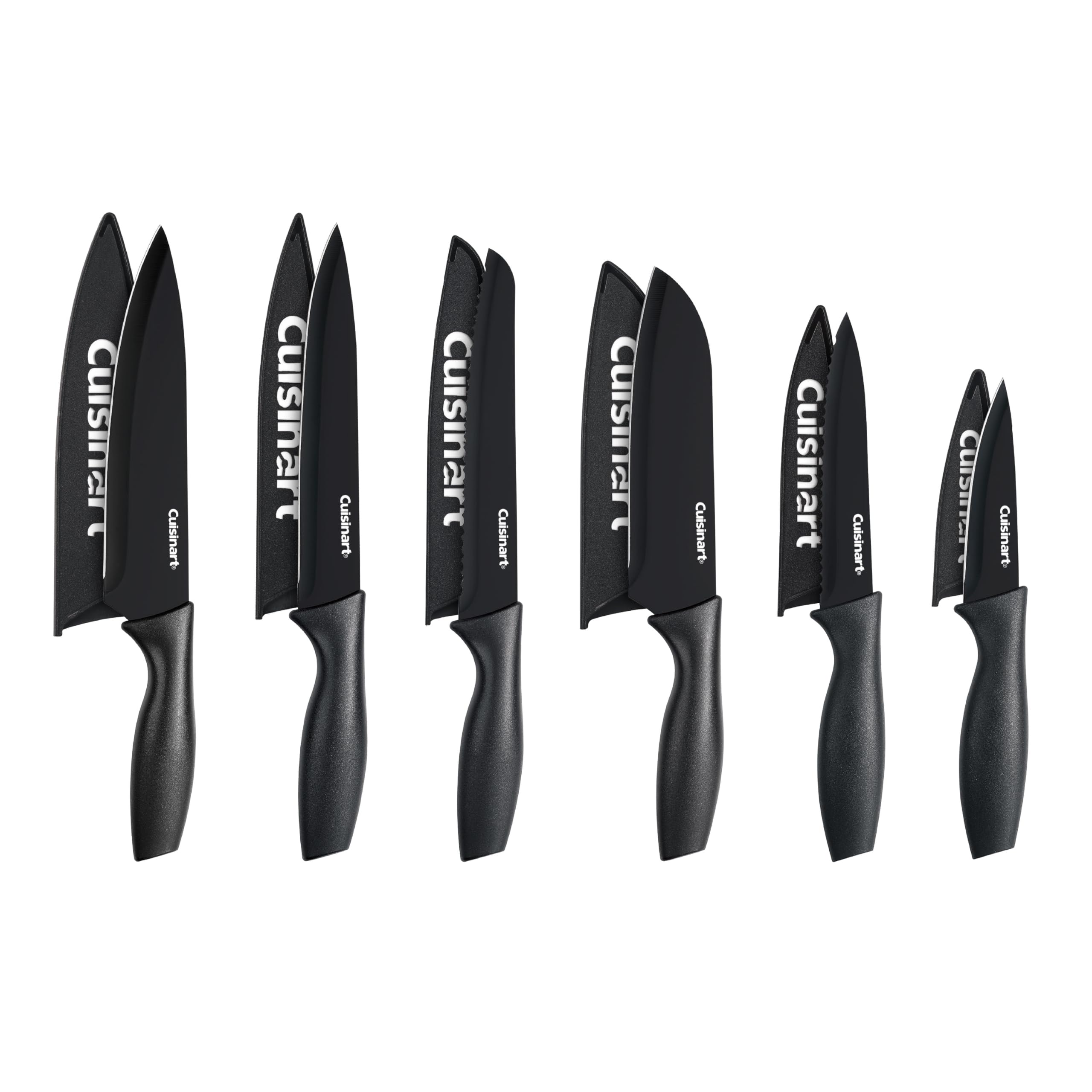 cuisinart-advantage-12-piece-ceramic-coated-knife-set-with-blade-guards-soft-bla image 6