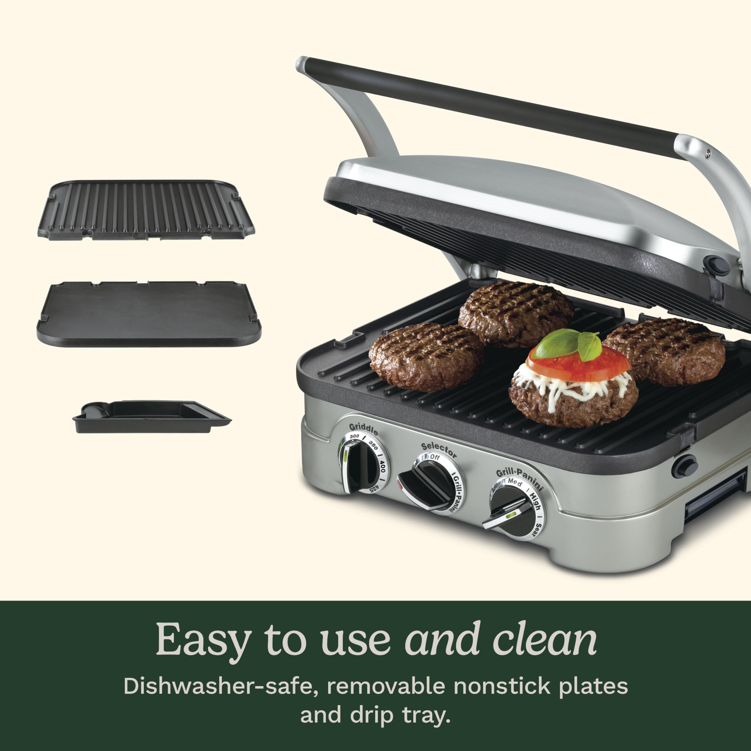 cuisinart-griddler-gr-4nnas-5-in-1-indoor-grill-panini-press-stainless-steel image 6