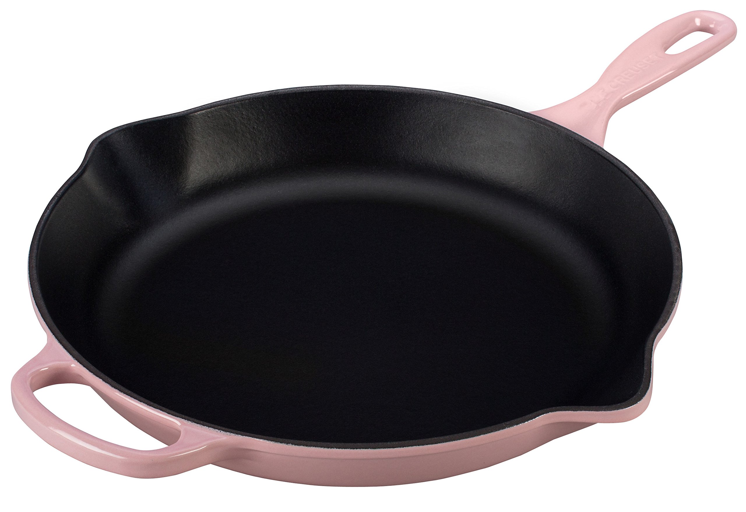 le-creuset-signature-cast-iron-handle-skillet-11-3-4-hibiscus image 2