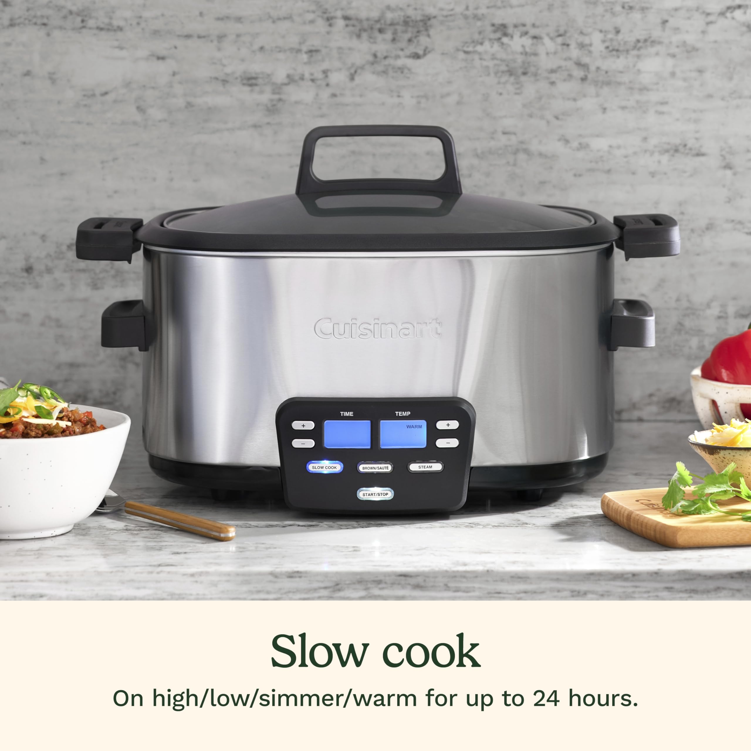 cuisinart-cook-central-msc-600-nas-3-in-1-6-qt-multi-cooker-slow-cooker-brown-sa image 3
