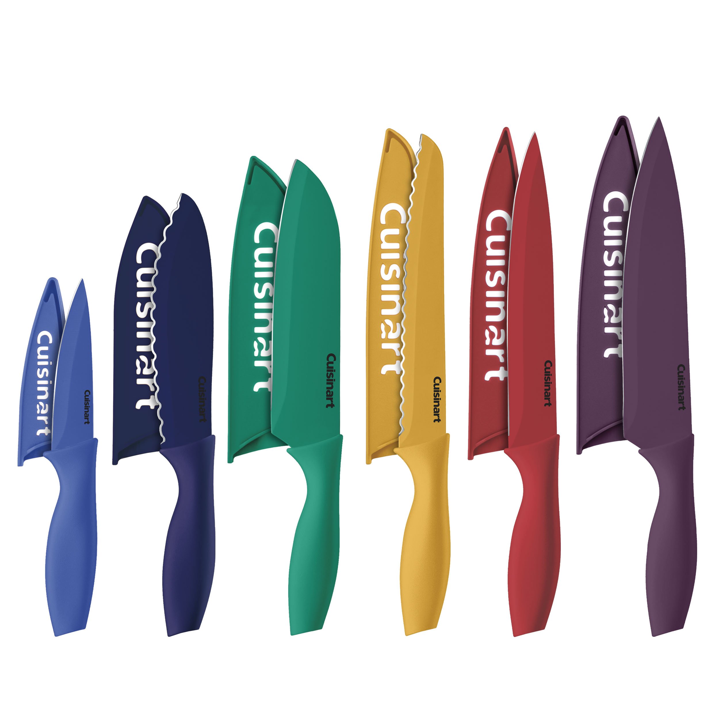 cuisinart-advantage-12-piece-ceramic-coated-knife-set-with-blade-guards-soft-bla image 7