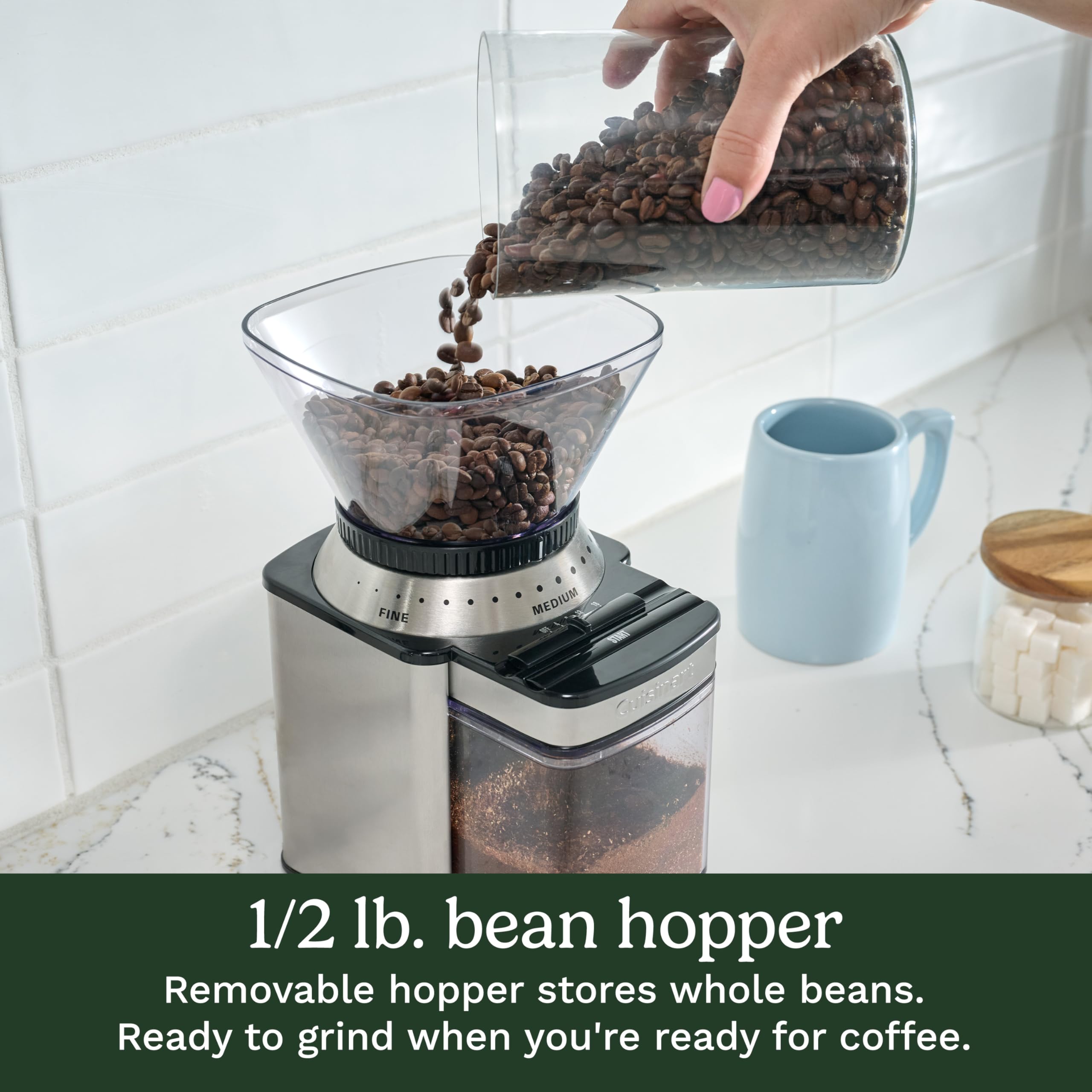 cuisinart-dbm-8p1-automatic-burr-coffee-grinder-18-position-black-stainless image 6