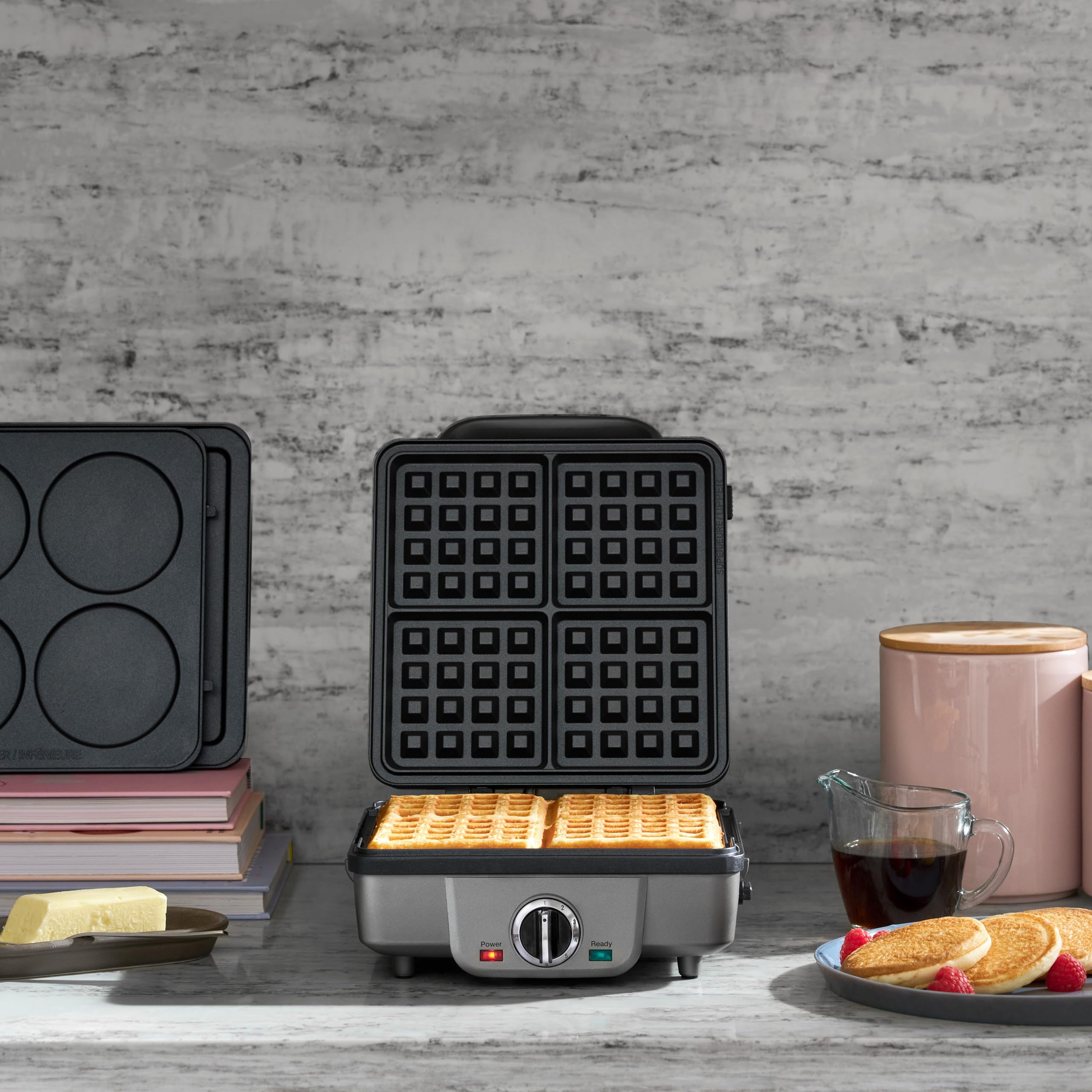 cuisinart-waf-300p1-belgian-waffle-maker-with-pancake-plates-brushed-stainless image 7
