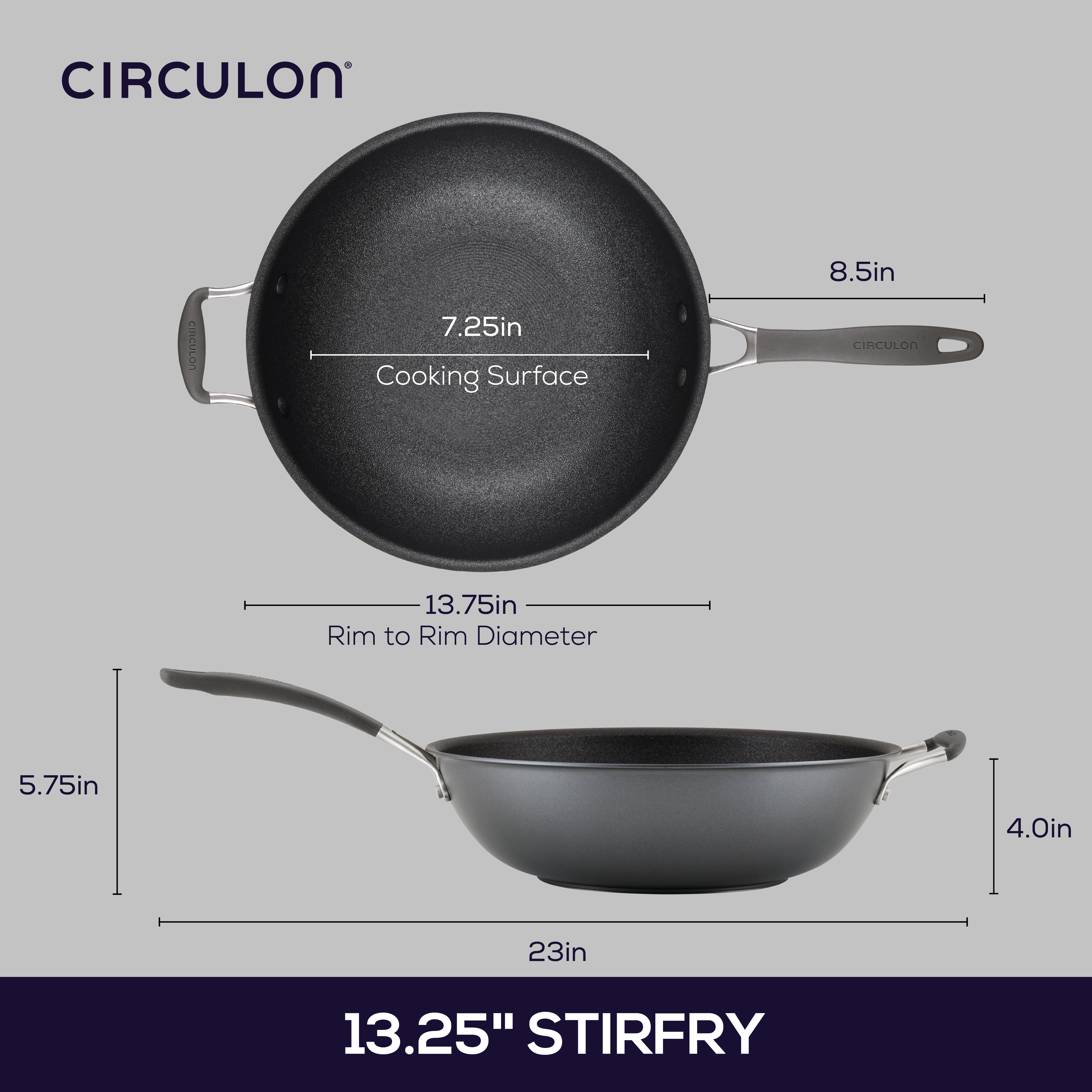 circulon-a1-scratchdefense-13-inch-nonstick-stir-fry-pan-with-helper-handle image 3