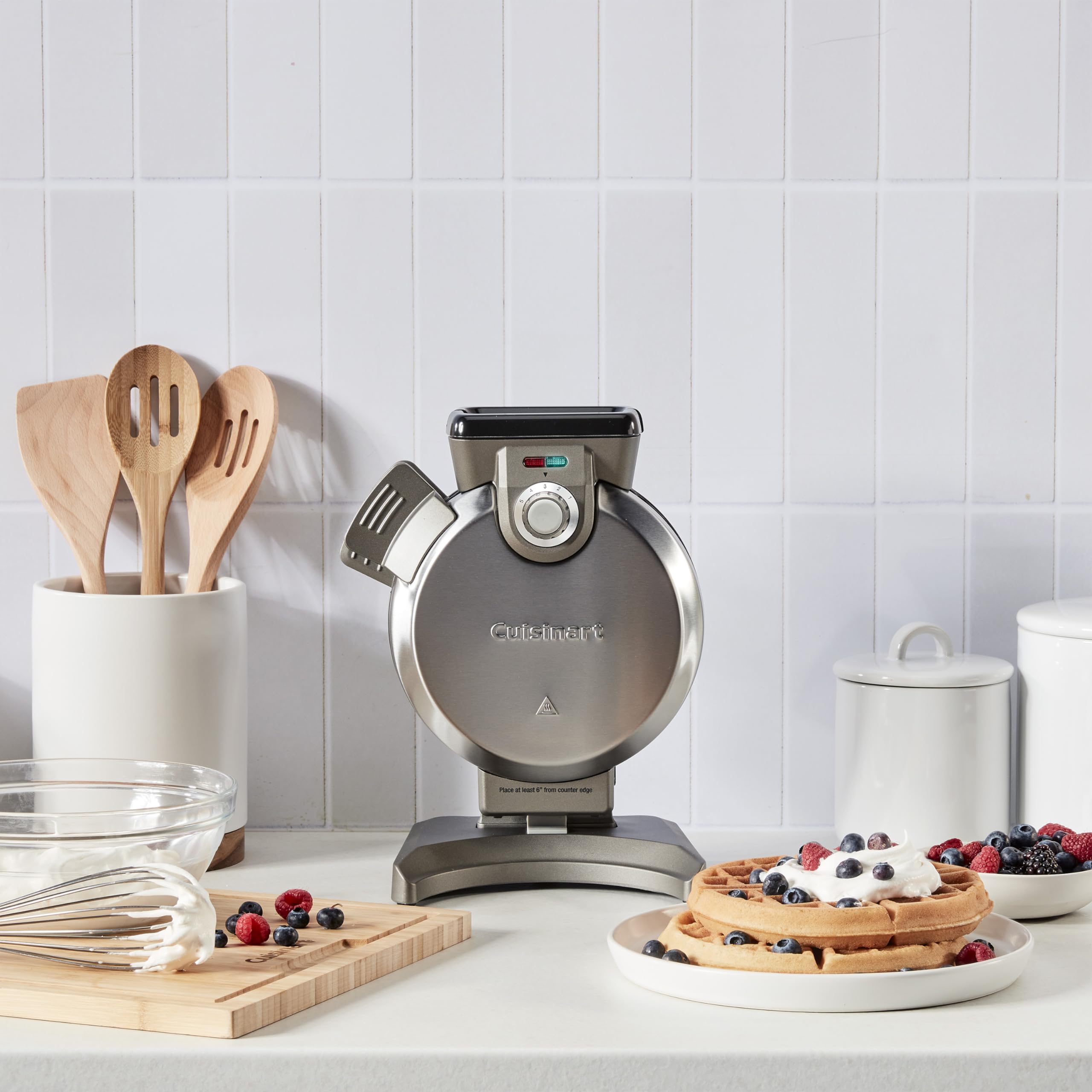 cuisinart-waf-v100p1-vertical-belgian-waffle-maker-brushed-stainless-steel image 3