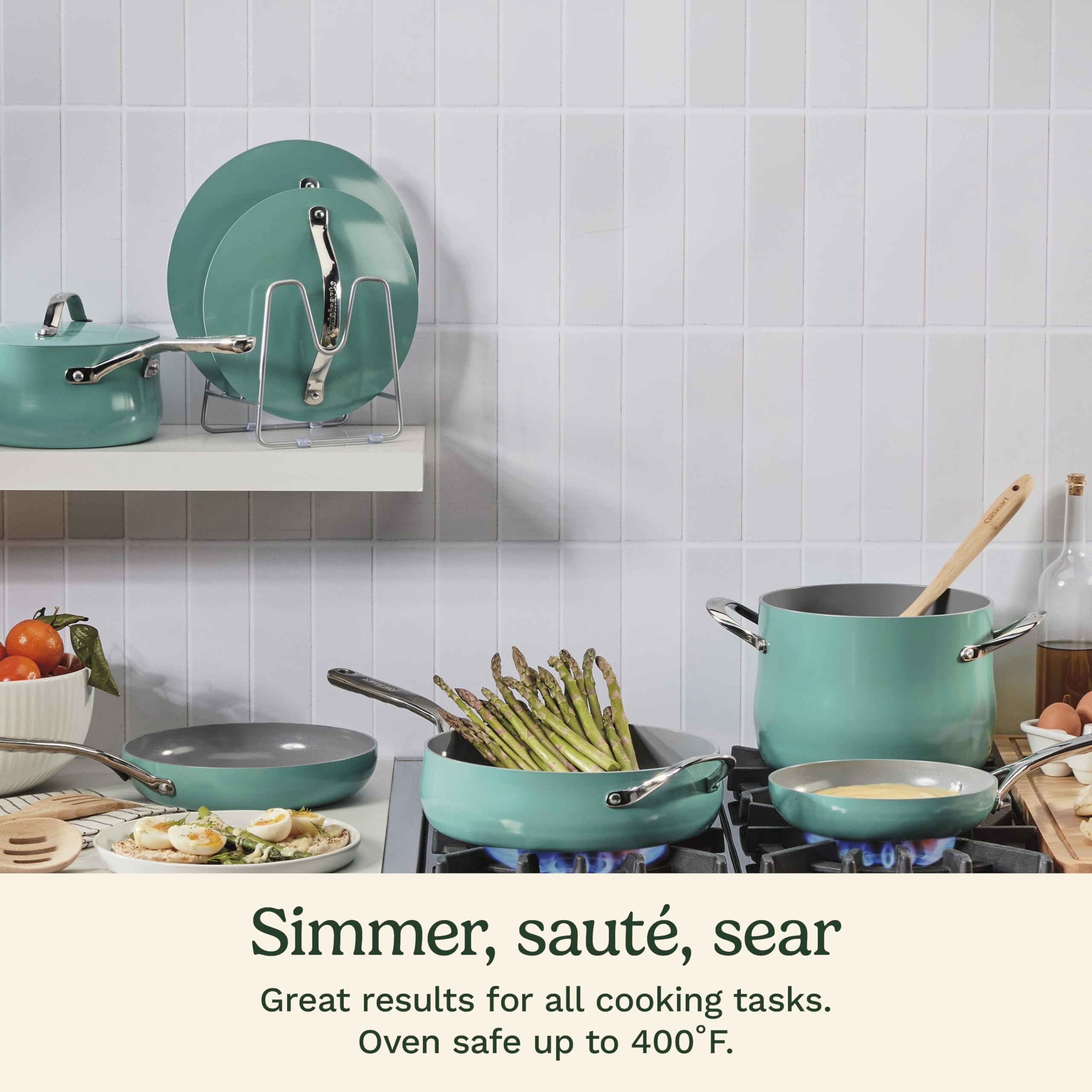 cuisinart-ceramic-nonstick-12-piece-cookware-set-teal-34c-12tl image 2