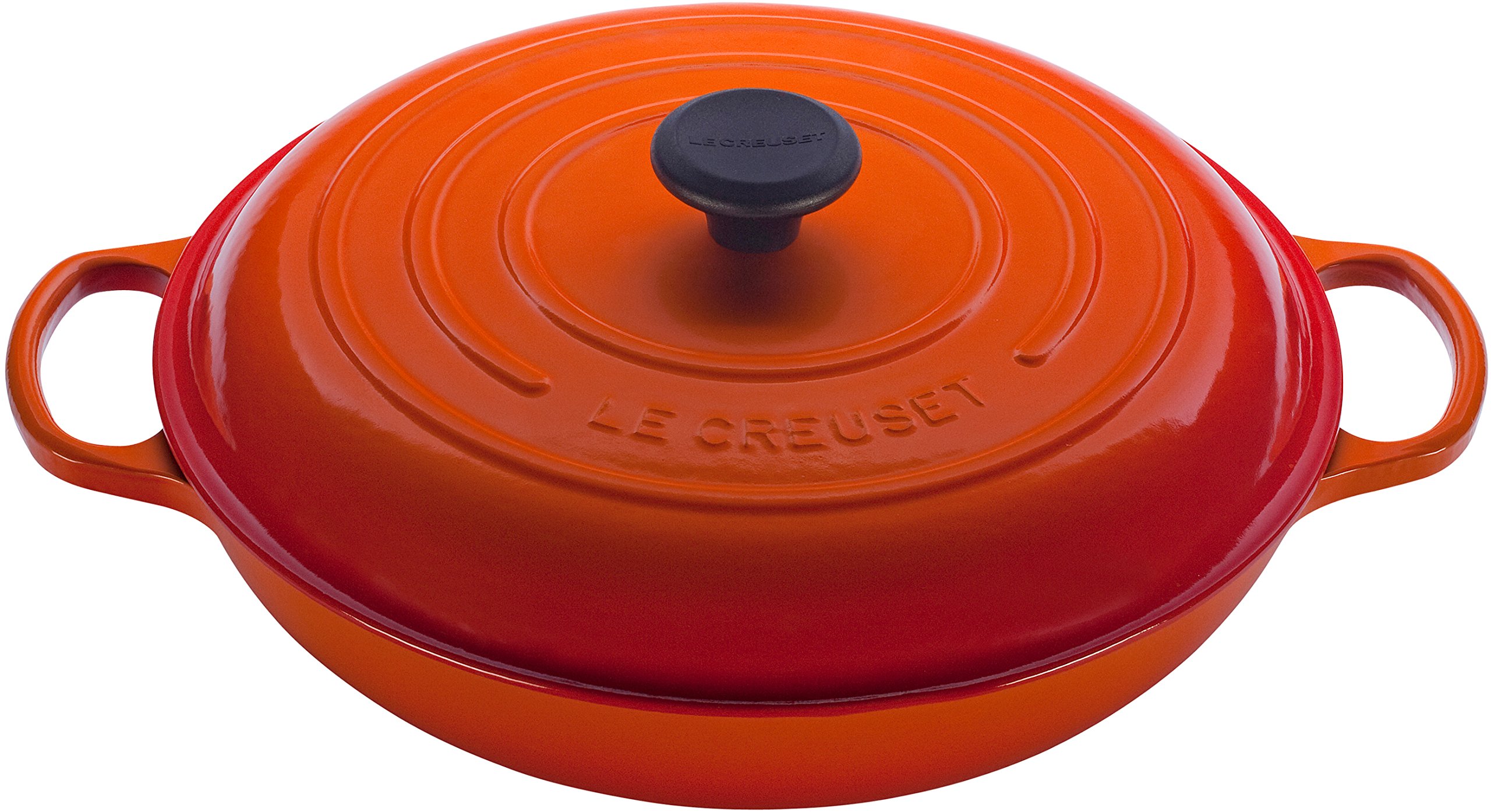 le-creuset-enameled-cast-iron-signature-braiser-3-5-qt-flame image 1