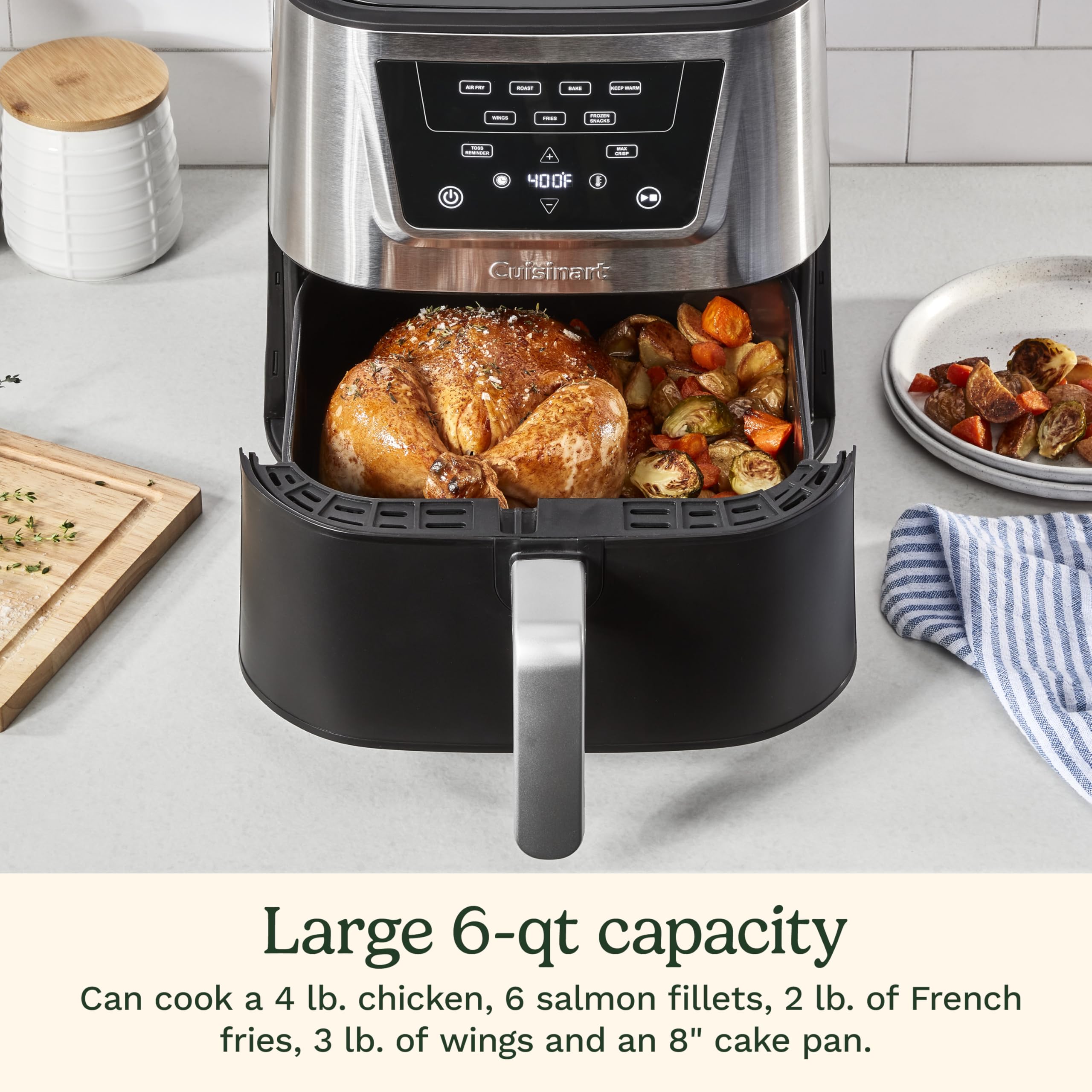 cuisinart-air-180-large-6-quart-air-fryer-with-4-cooking-functions-black-stainle image 4