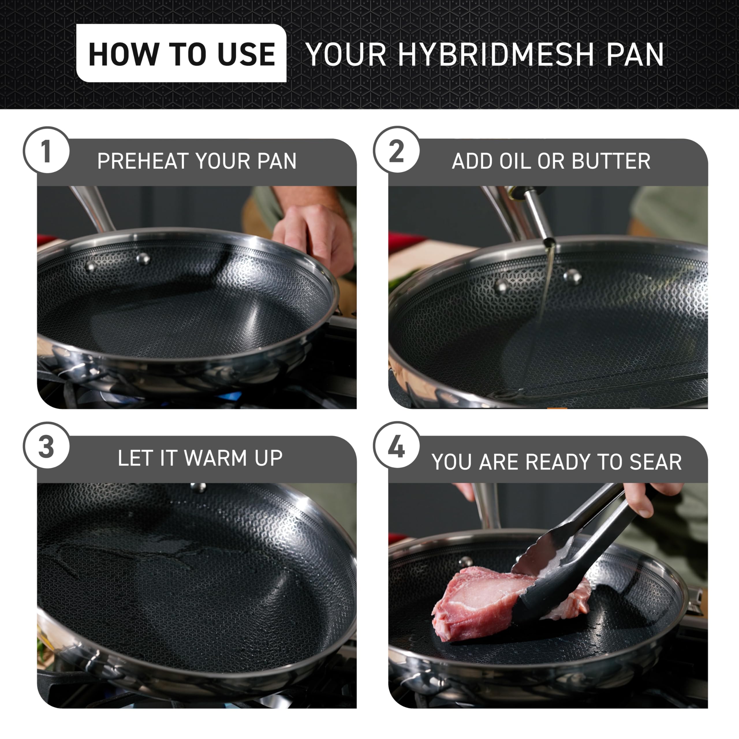 t-fal-hybridmesh-10-25-inch-tri-ply-stainless-steel-fry-pan-silver-black image 4