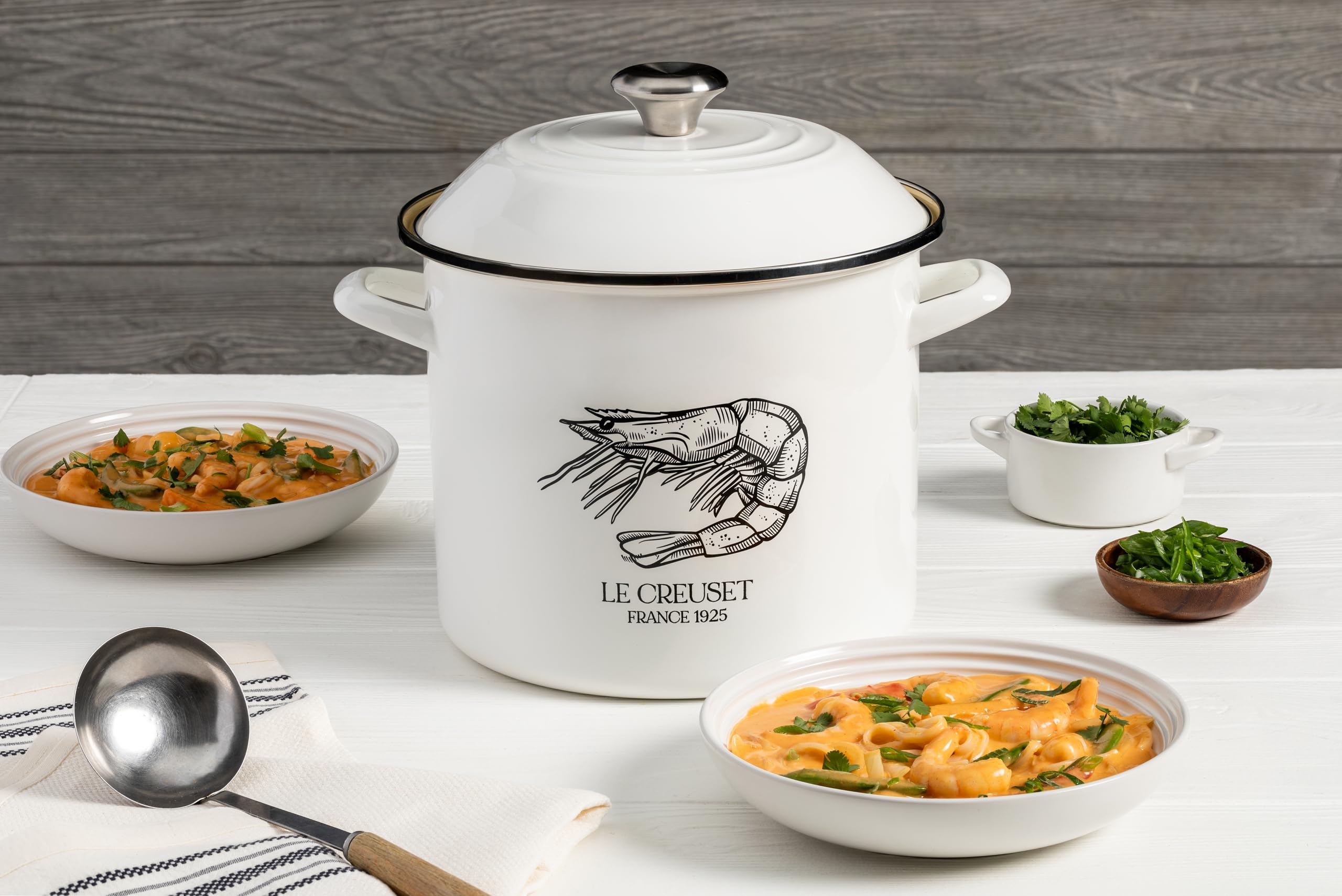 le-creuset-enamel-on-steel-traditional-shrimp-stockpot-10-qt-white image 5