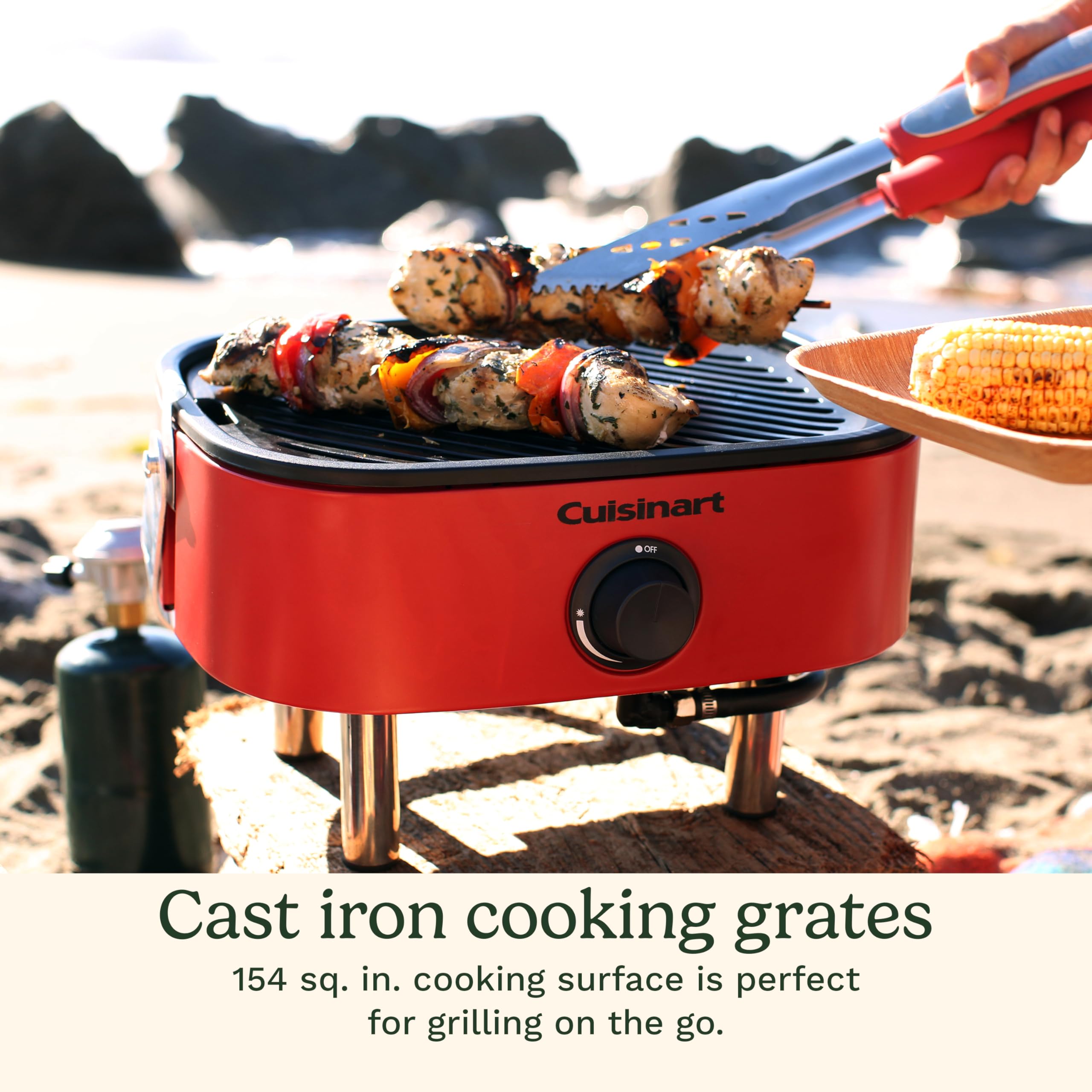 cuisinart-venture-portable-gas-grill-with-cutting-board-lid-154-sq-in image 5