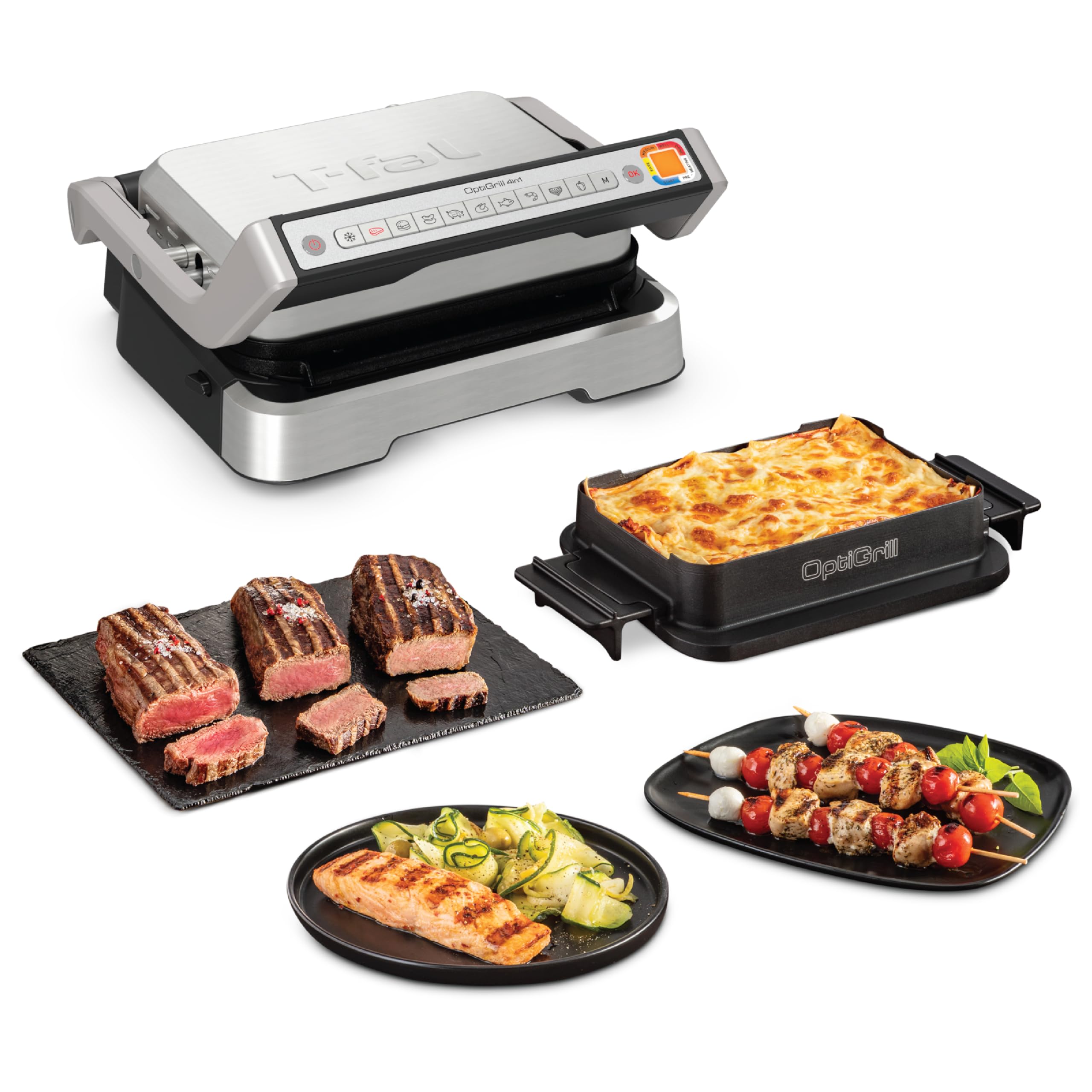 t-fal-optigrill-xl-stainless-steel-electric-indoor-grill-6-servings-9-smart-cook image 7