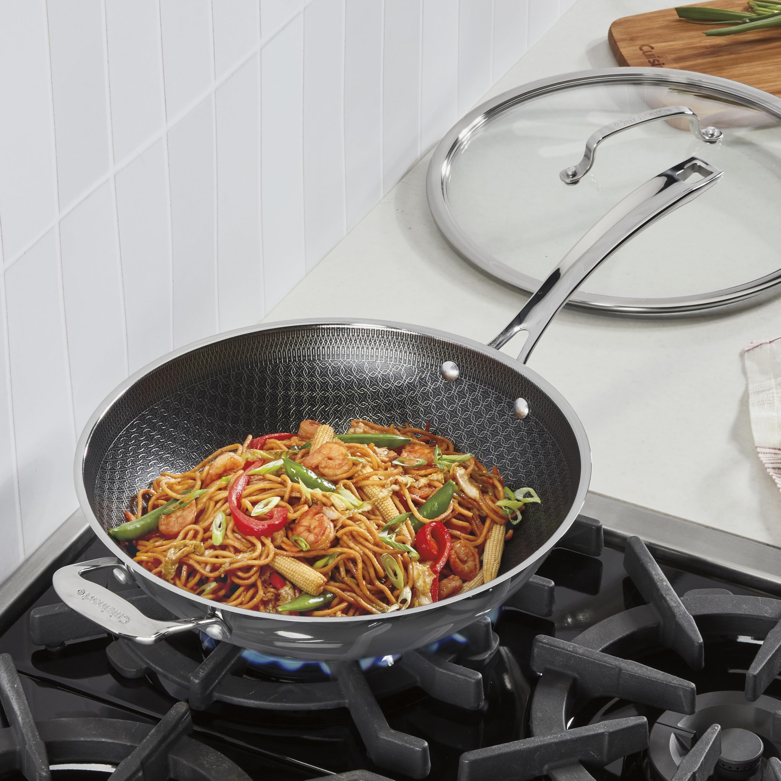 cuisinart-fusionplus-hybrid-stainless-steel-12-inch-wok-with-lid-and-helper-hand image 2