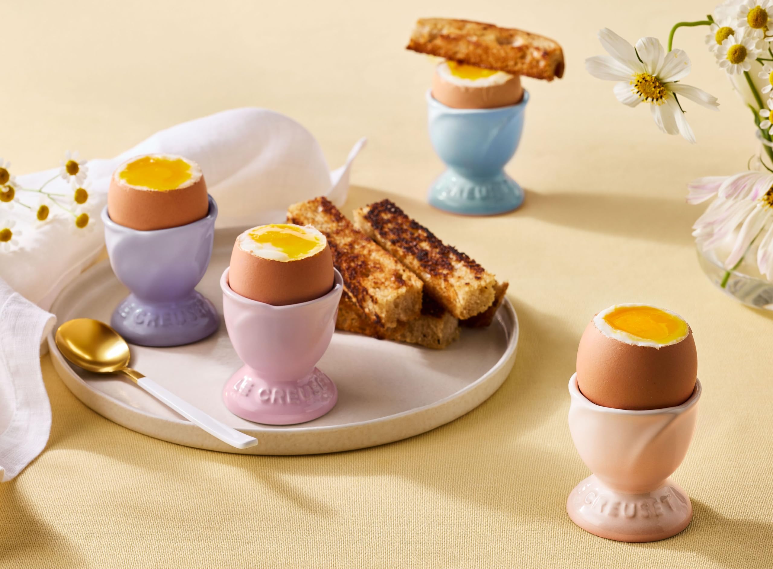 le-creuset-stoneware-petal-egg-cups-set-of-4-multicolor image 6