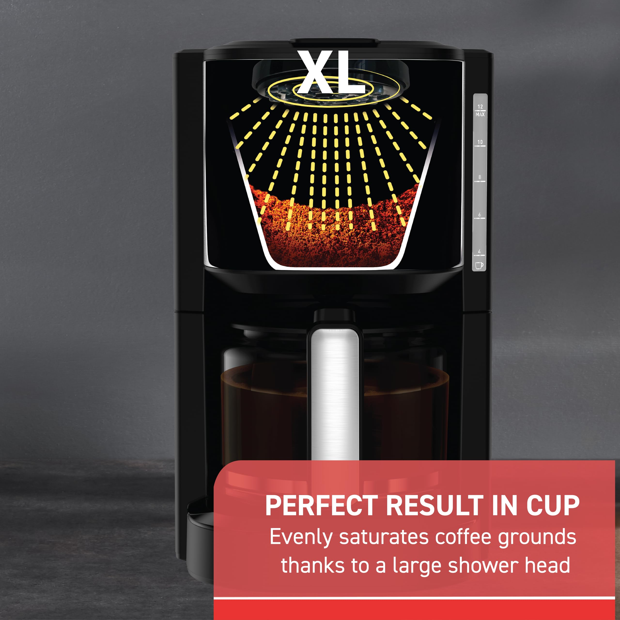 t-fal-element-12-cup-programmable-drip-coffee-maker-with-glass-carafe-black image 4