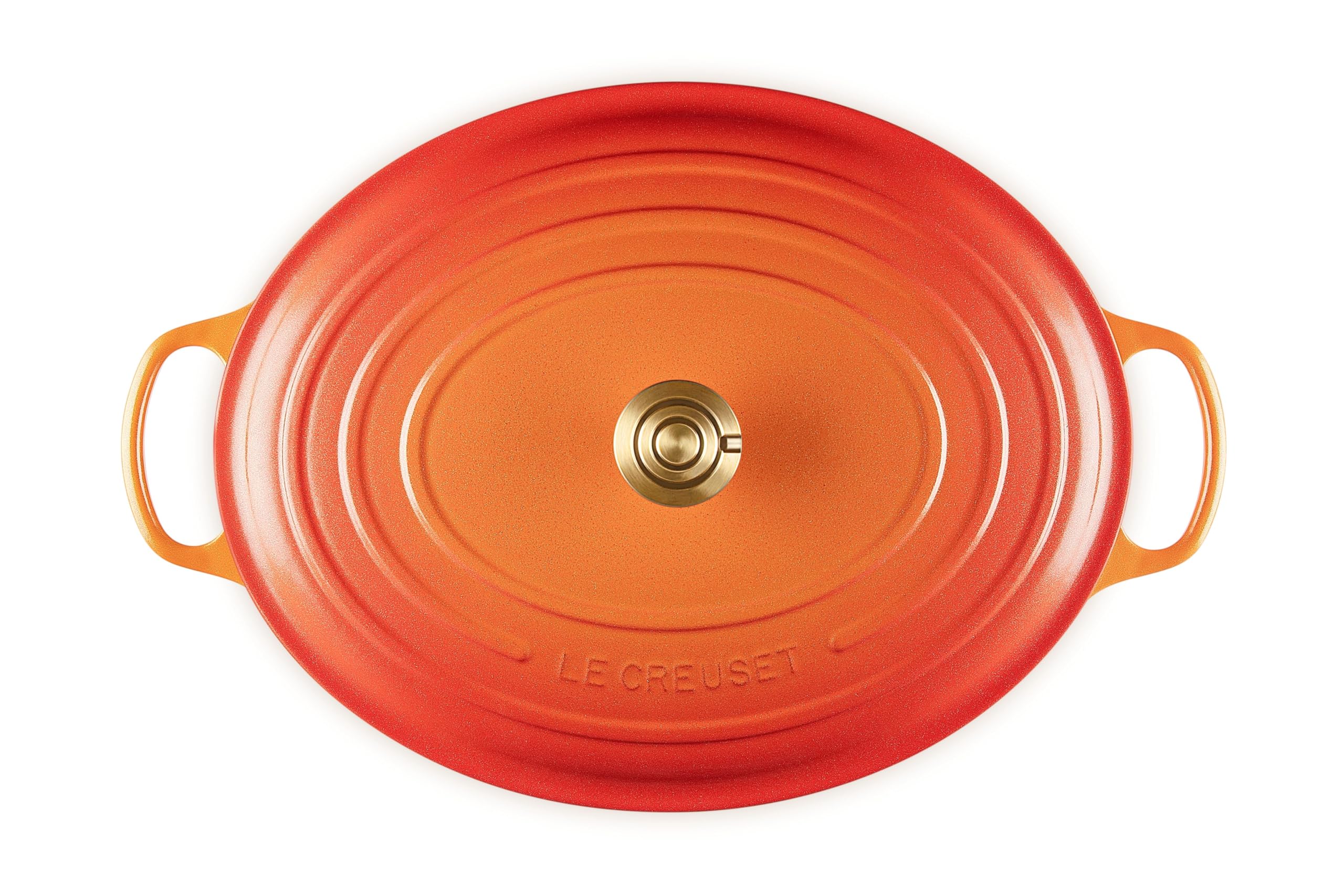 le-creuset-enameled-cast-iron-signature-oval-dutch-oven-15-5-qt-flamme-doree-wit image 3
