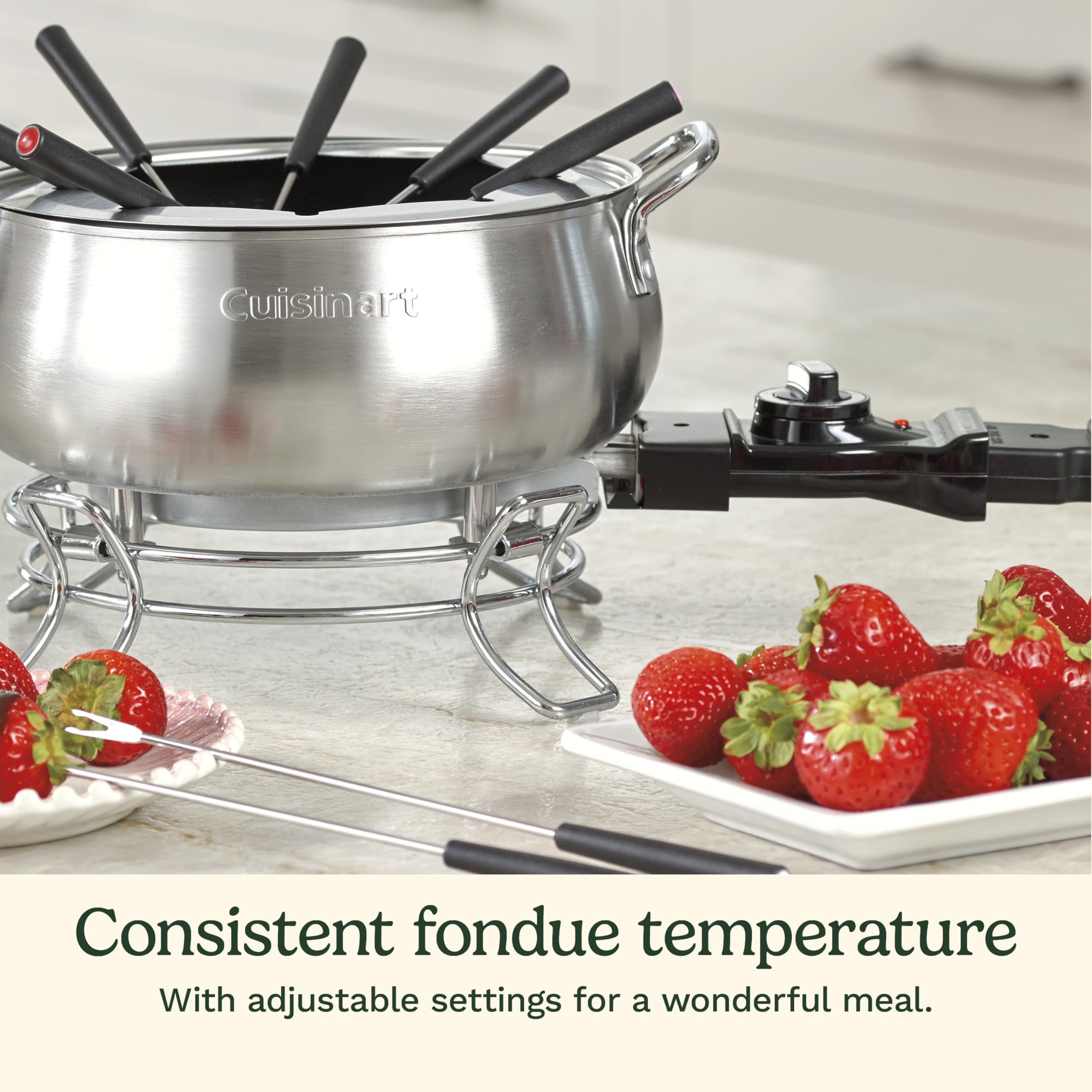 cuisinart-cfo-3ssnas-3-quart-electric-fondue-pot-set-stainless-steel-with-8-fork image 3