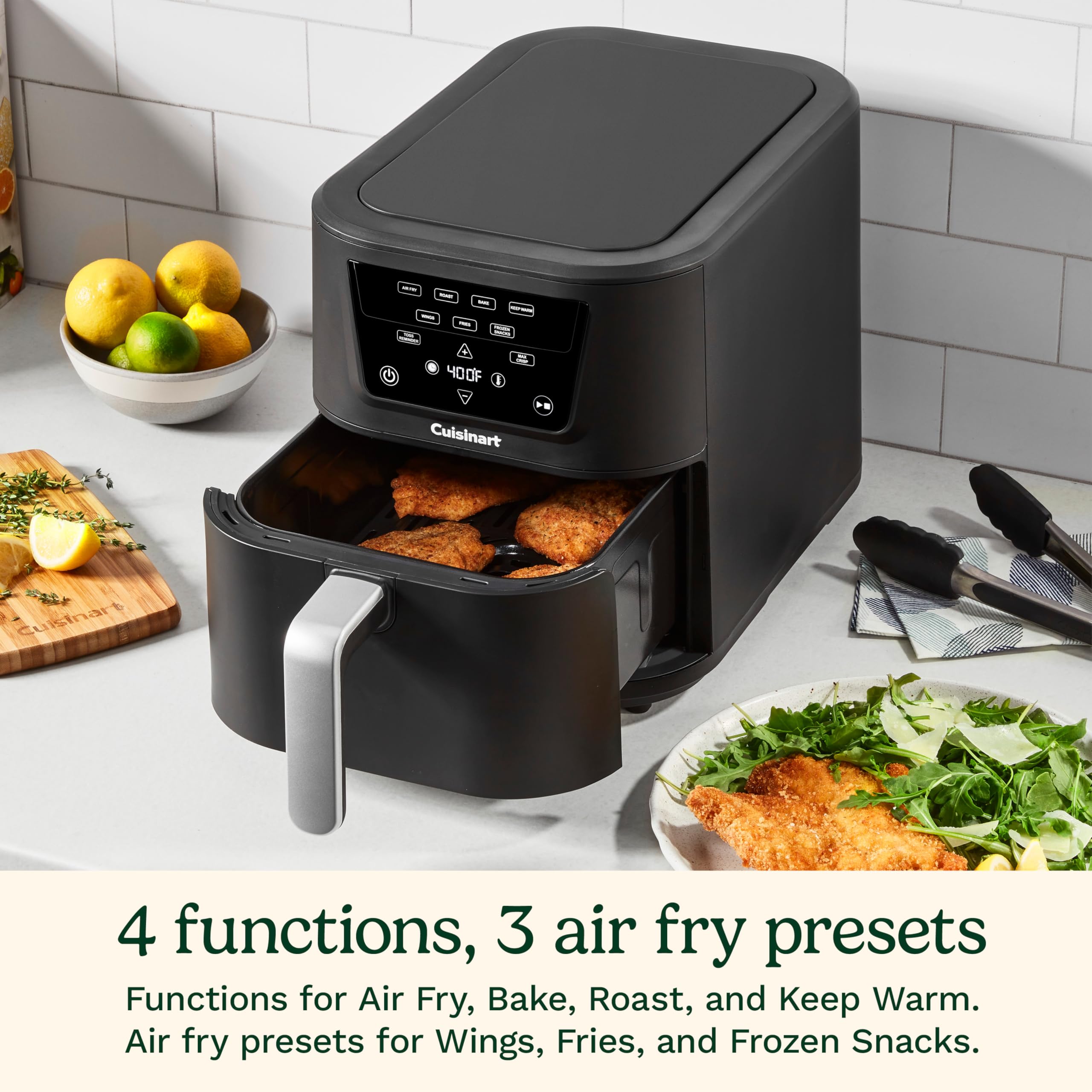 cuisinart-compactmax-8-qt-basket-air-fryer-air-210-air-fry-roast-bake-keep-warm image 2