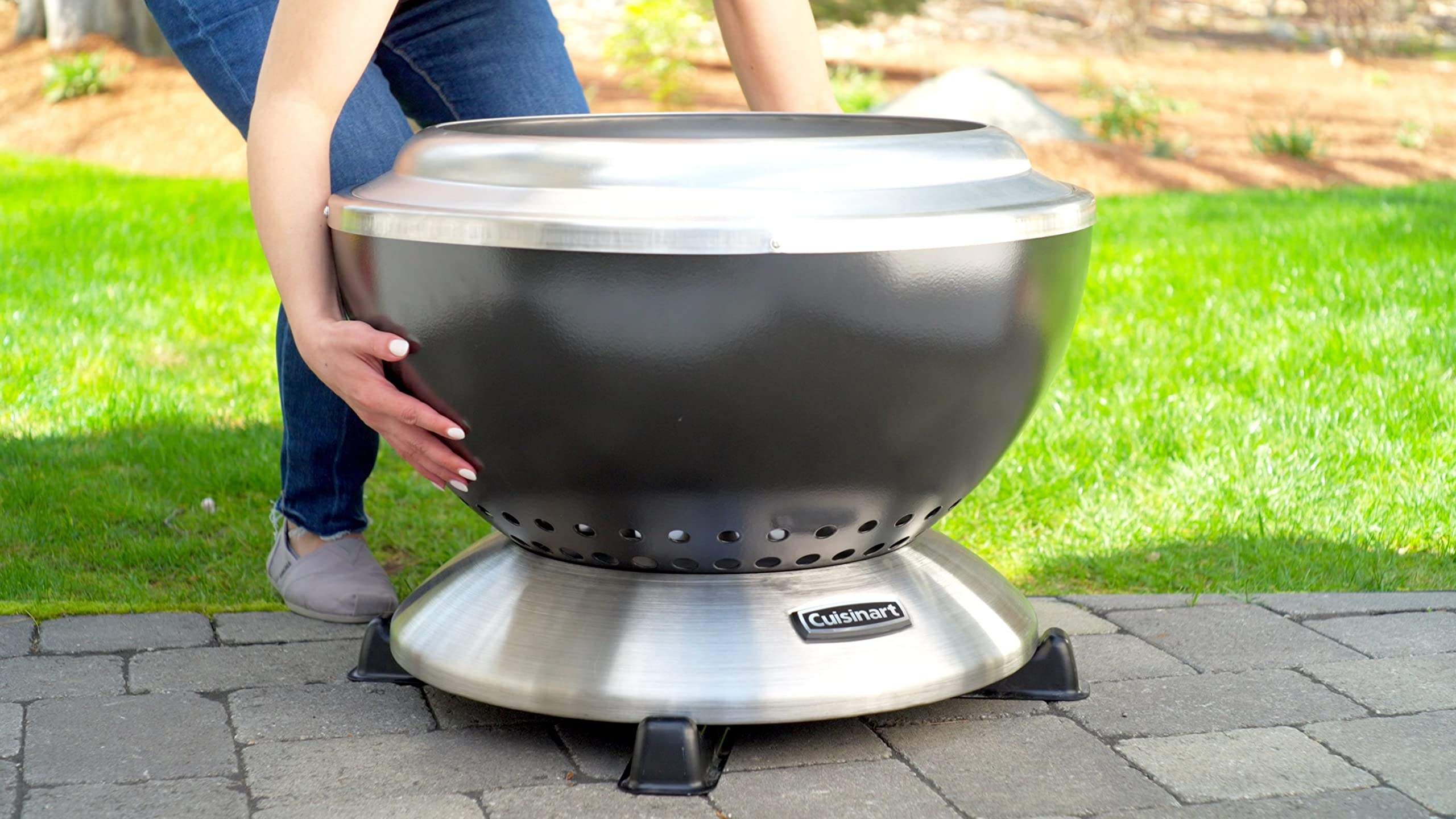 cuisinart-cha-870-cleanburn-pit-riser-portable-fire-stand-for-decks-and-lawns image 7