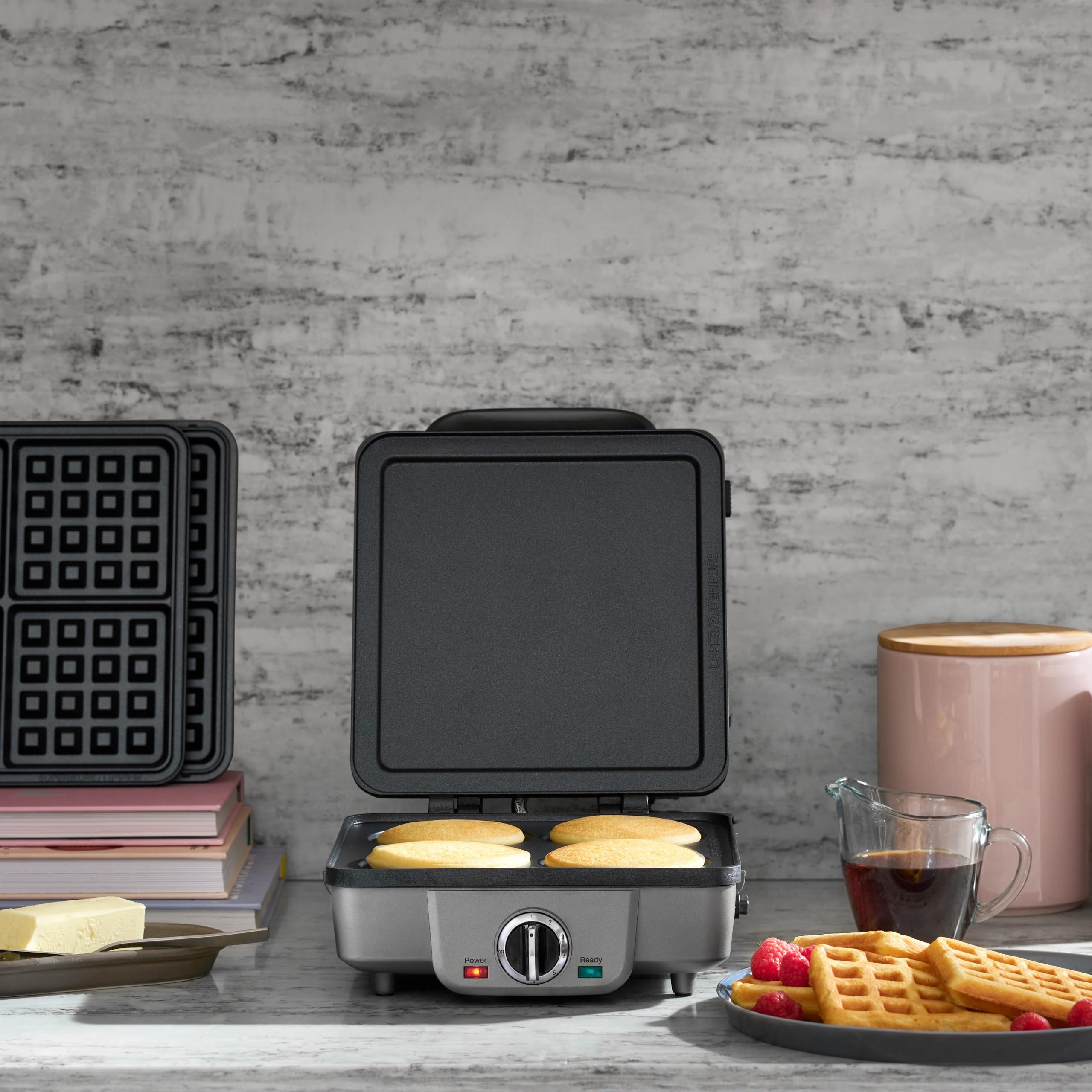 cuisinart-waf-300p1-belgian-waffle-maker-with-pancake-plates-brushed-stainless image 6