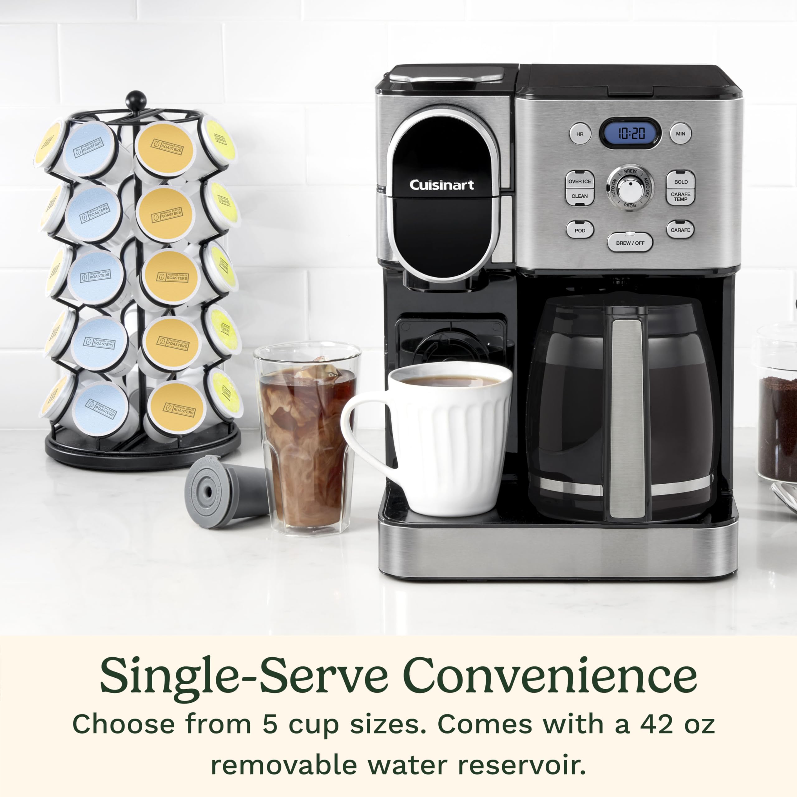 cuisinart-ss-16-12-cup-coffee-maker-with-single-serve-brewer-stainless-steel image 3