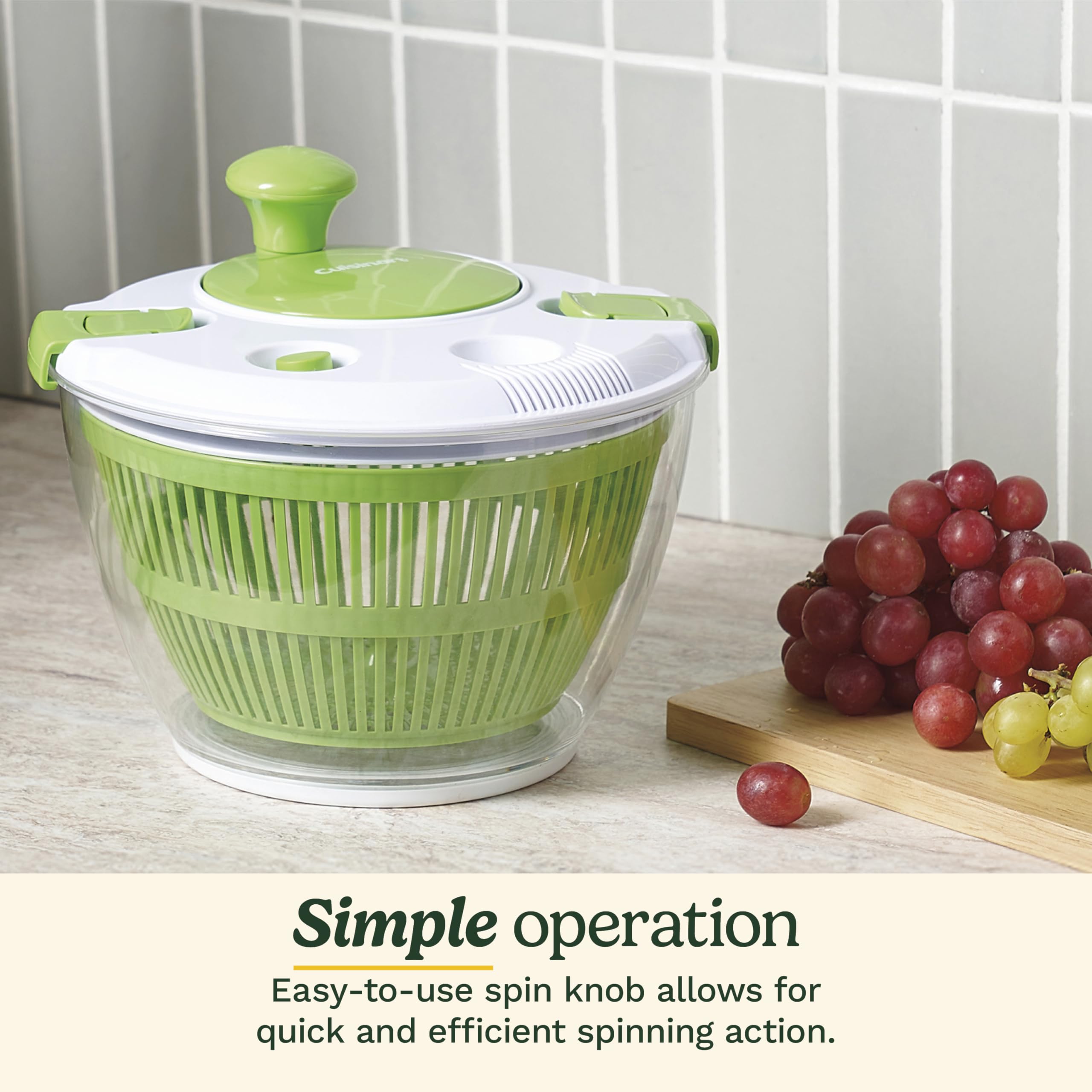 cuisinart-ctg-00-sas1-large-spin-stop-salad-spinner-5-quart-green-white image 5