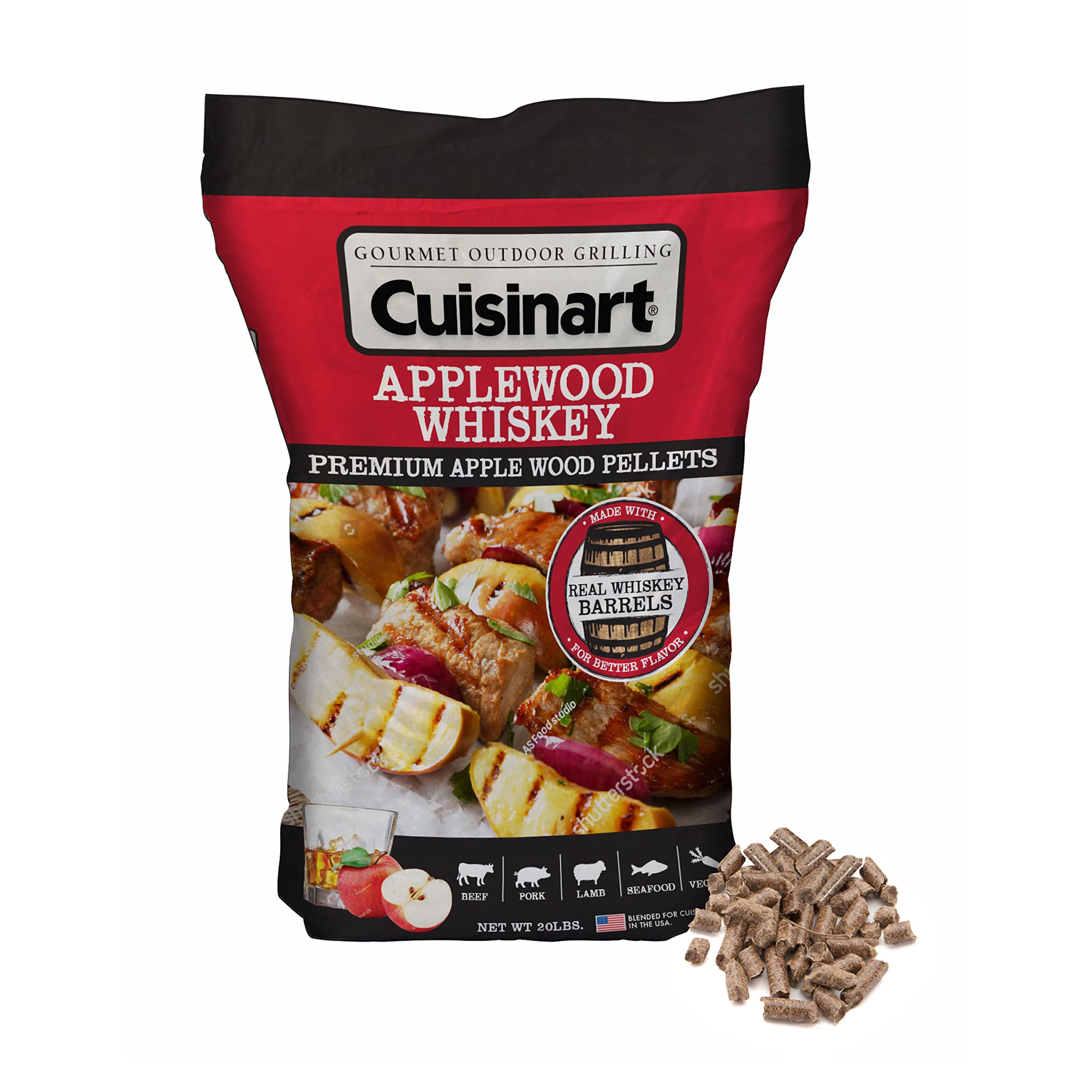 cuisinart-premium-applewood-whiskey-bbq-smoking-pellets-20-lb-bag image 1