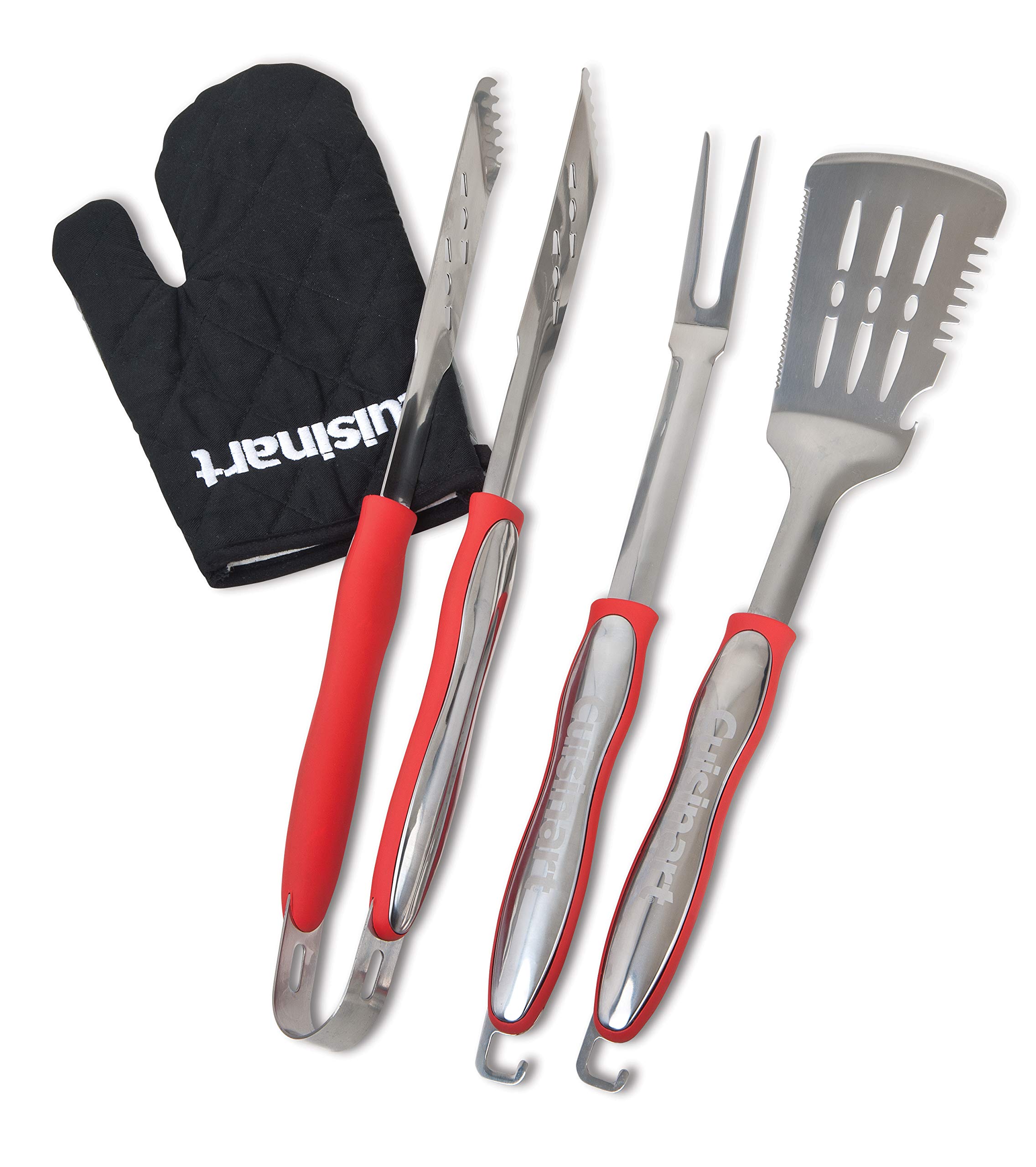 cuisinart-cgs-134bl-3-piece-stainless-steel-bbq-grilling-tool-set-with-grill-glo image 5