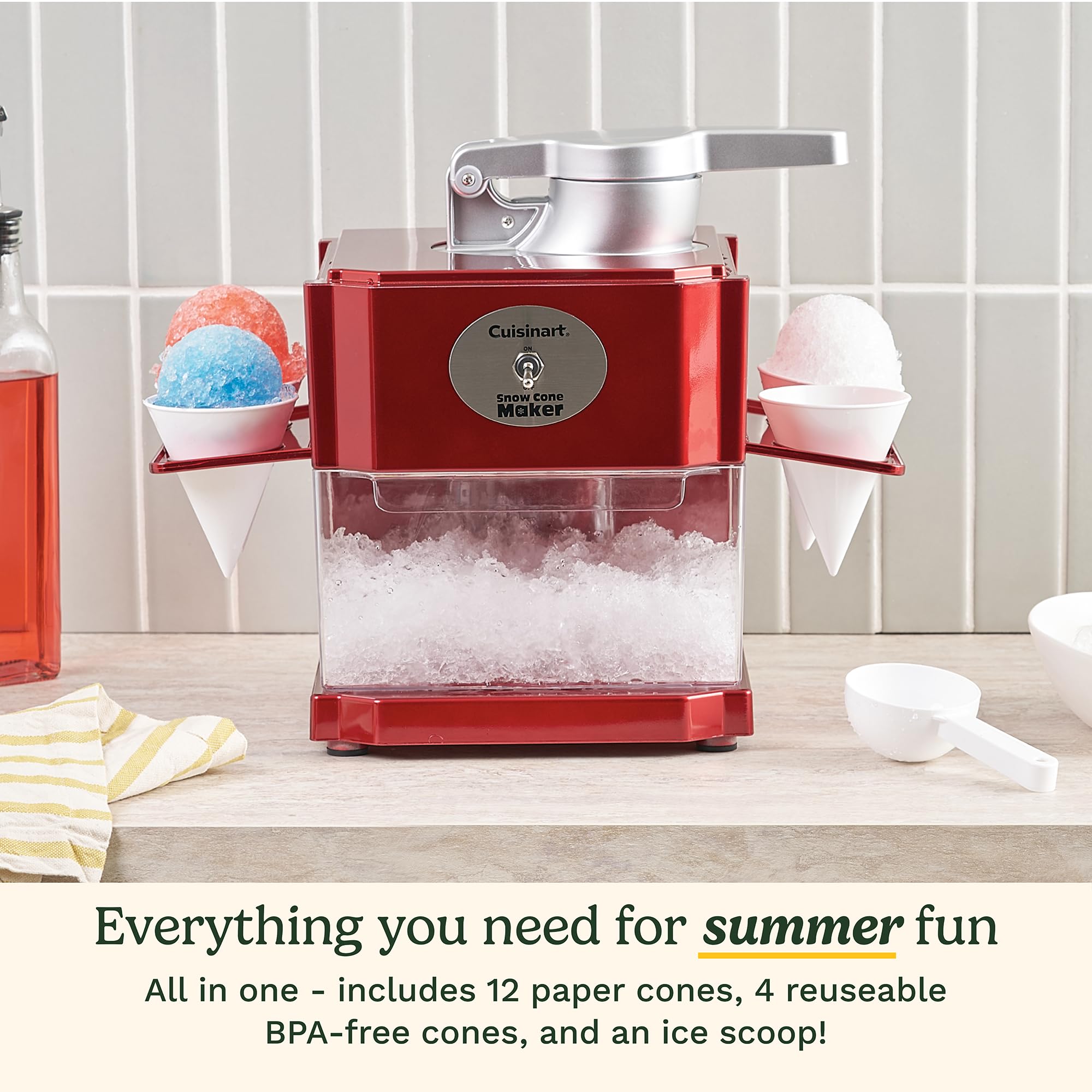 cuisinart-scm-10p1-snow-cone-machine-with-reusable-cones-red image 5