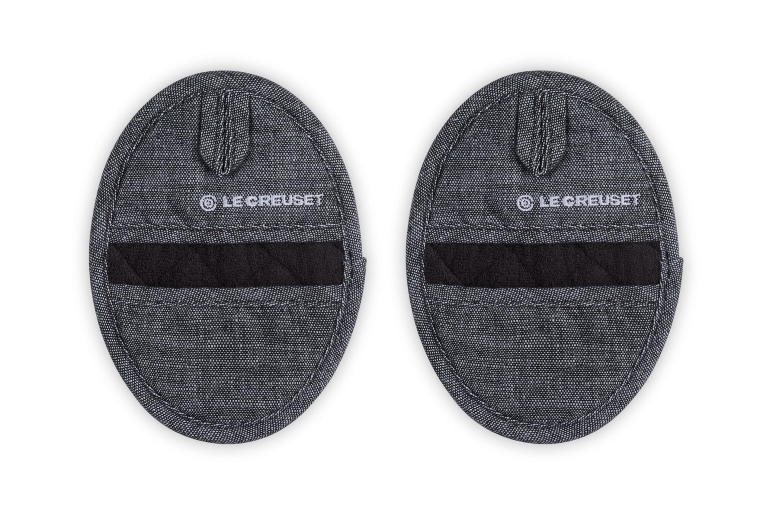 le-creuset-silicone-pot-grips-set-of-2-noir image 1