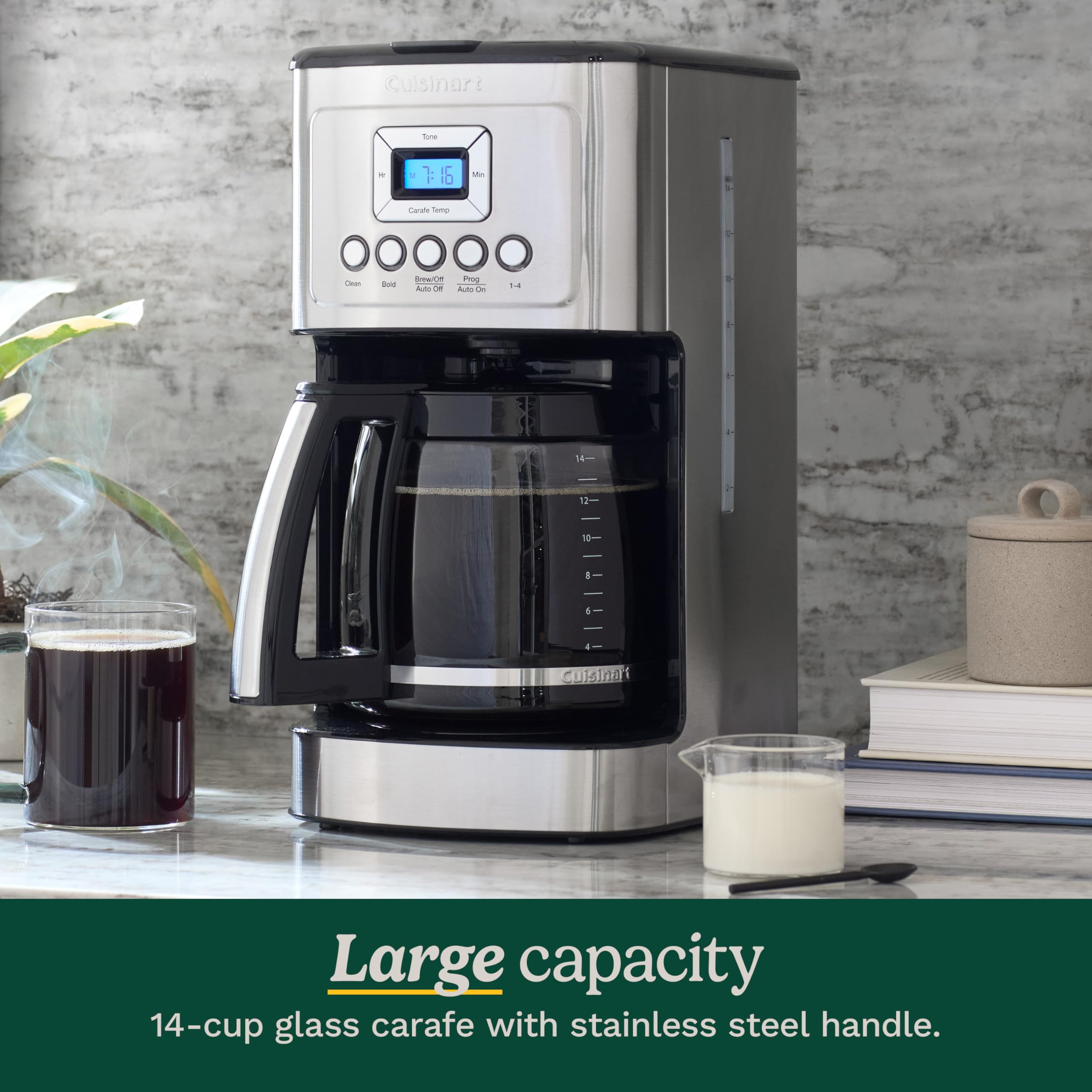 cuisinart-perfectemp-dcc-3200-14-cup-programmable-coffee-maker-stainless-steel image 4