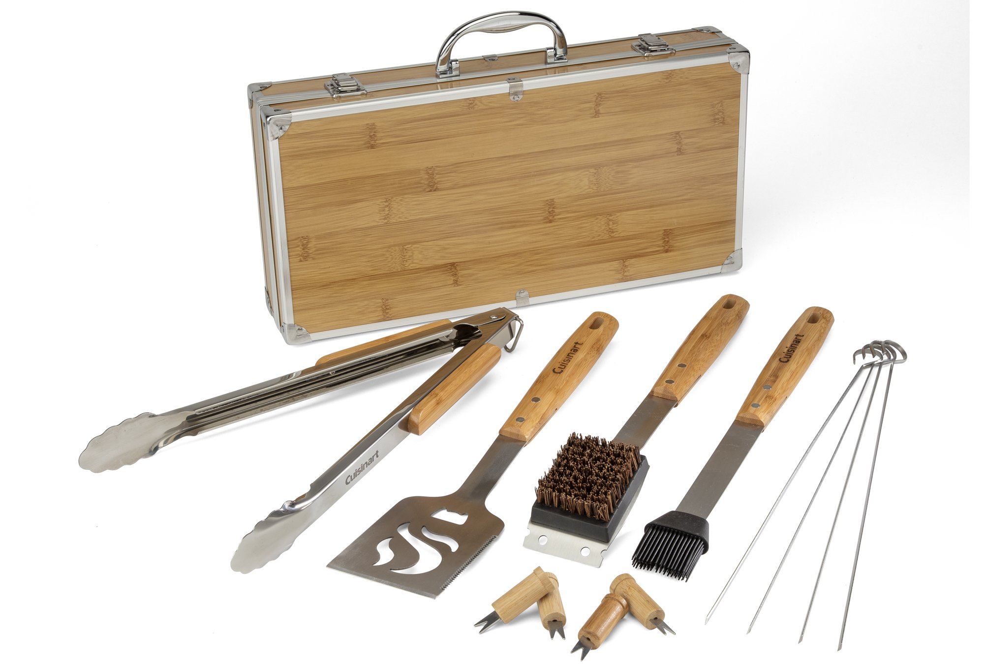 cuisinart-cgs-7014-13-piece-bamboo-grill-tool-set-with-storage-case image 1