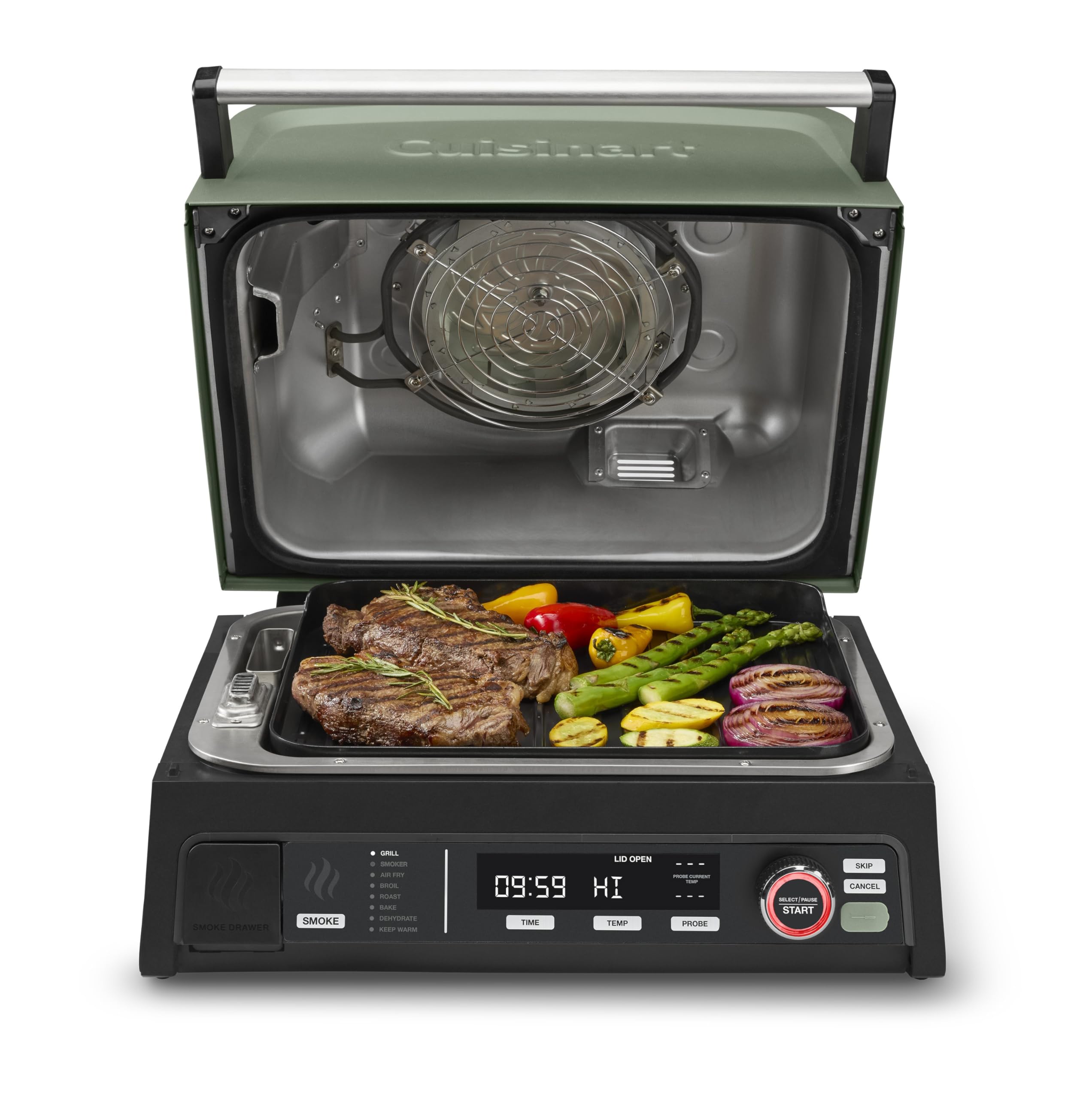 cuisinart-flavorboost-8-in-1-outdoor-electric-bbq-grill-smoker-ceg-1302 image 1