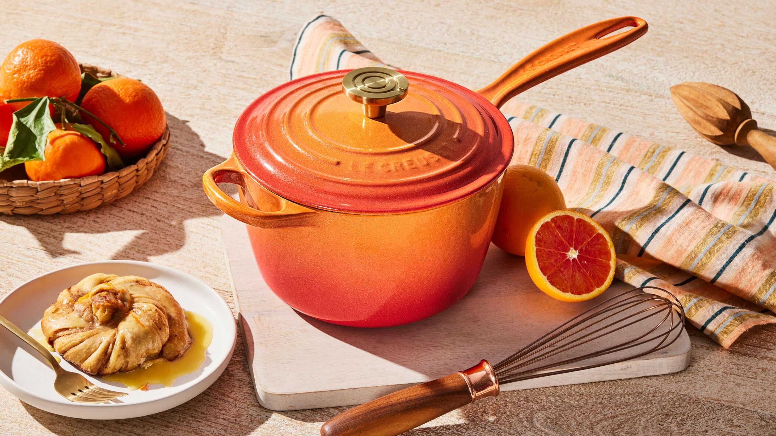 le-creuset-enameled-cast-iron-signature-round-saucepan-2-25-qt-flamme-doree-with image 6