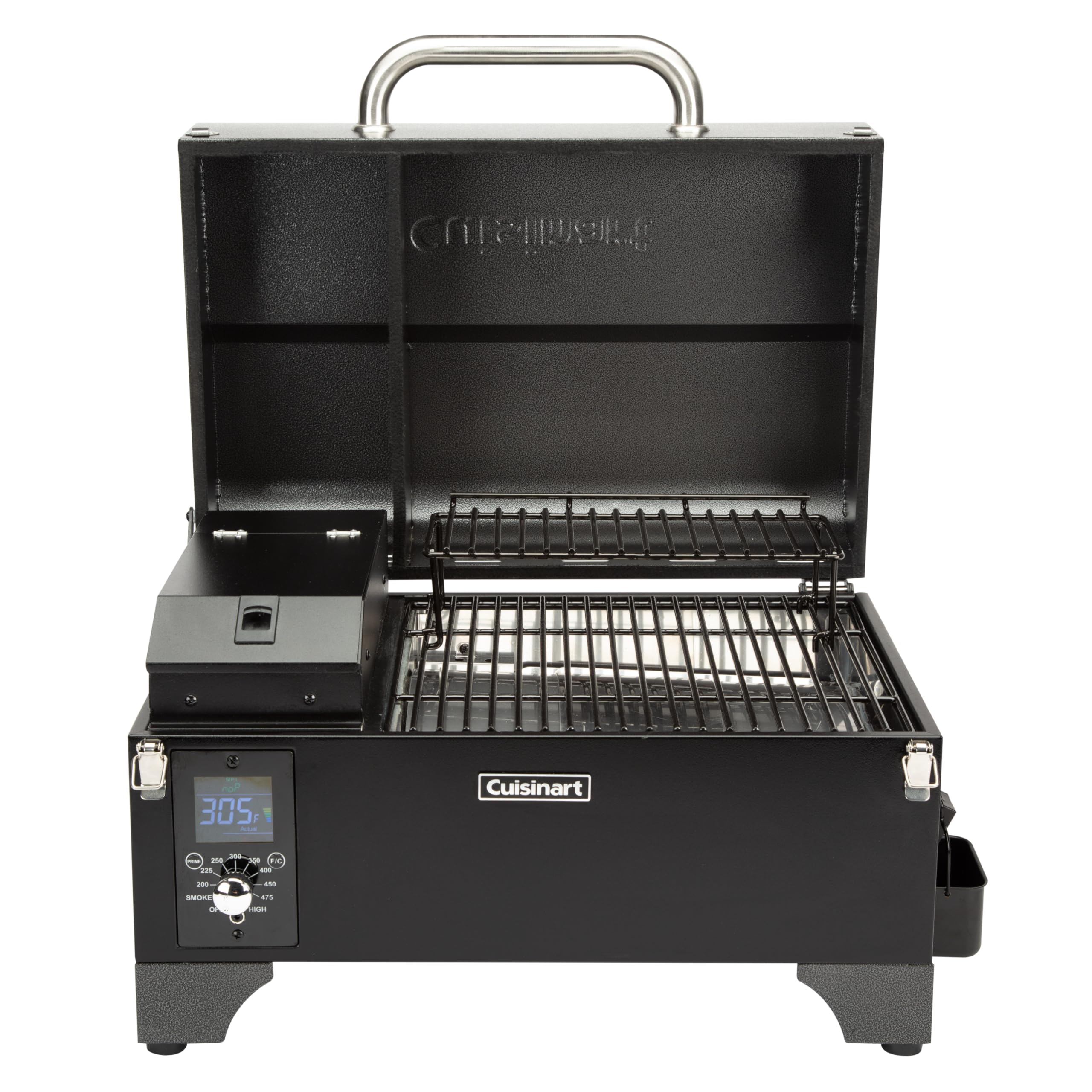 cuisinart-8-in-1-portable-wood-pellet-grill-and-smoker-256-sq-in-for-rv-tailgate image 2
