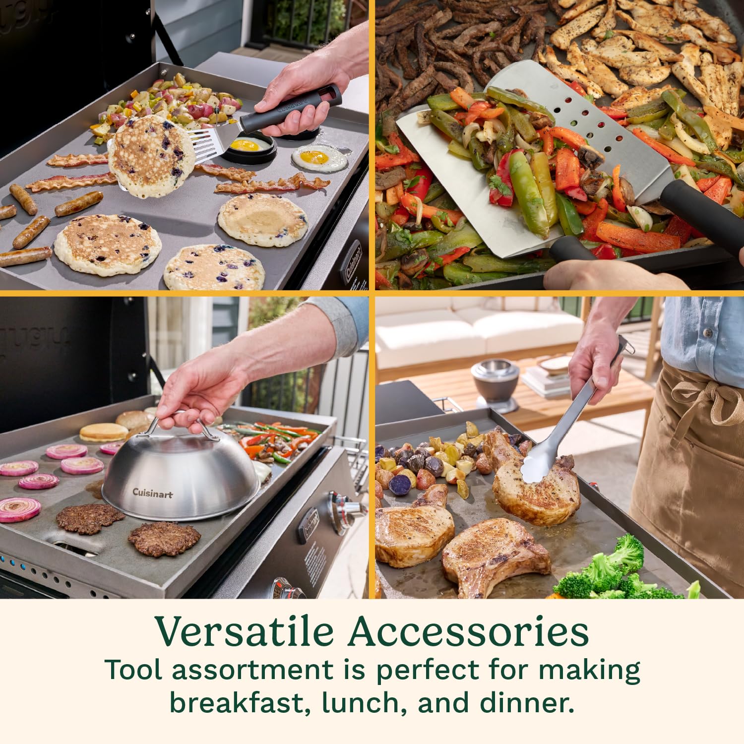 cuisinart-24-piece-griddle-tool-set-with-storage-tote-stainless-steel-flat-top-g image 6