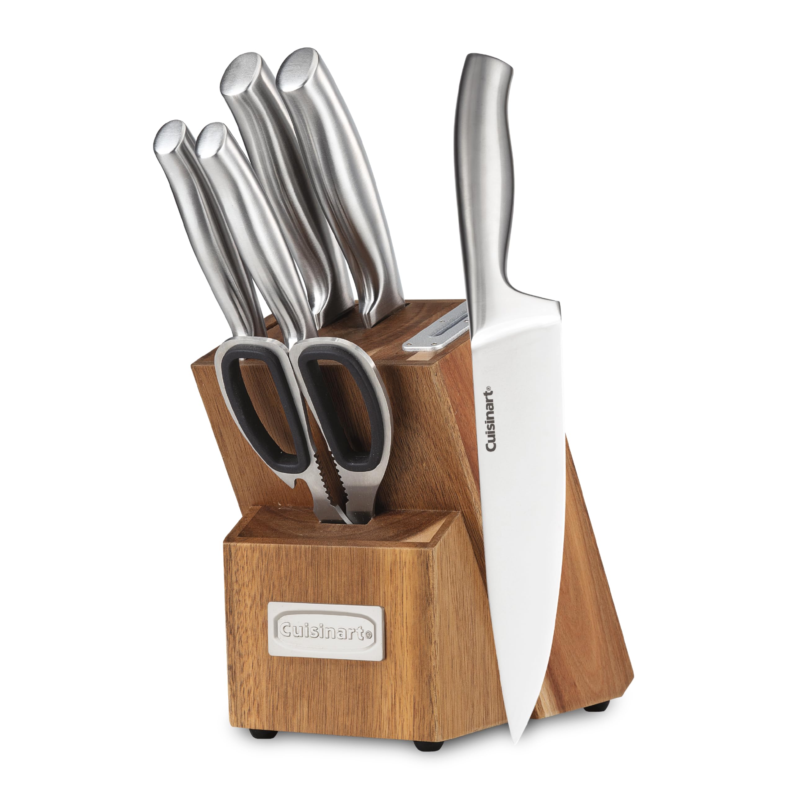 cuisinart-7-piece-stainless-steel-knife-block-set-with-built-in-sharpener image 1