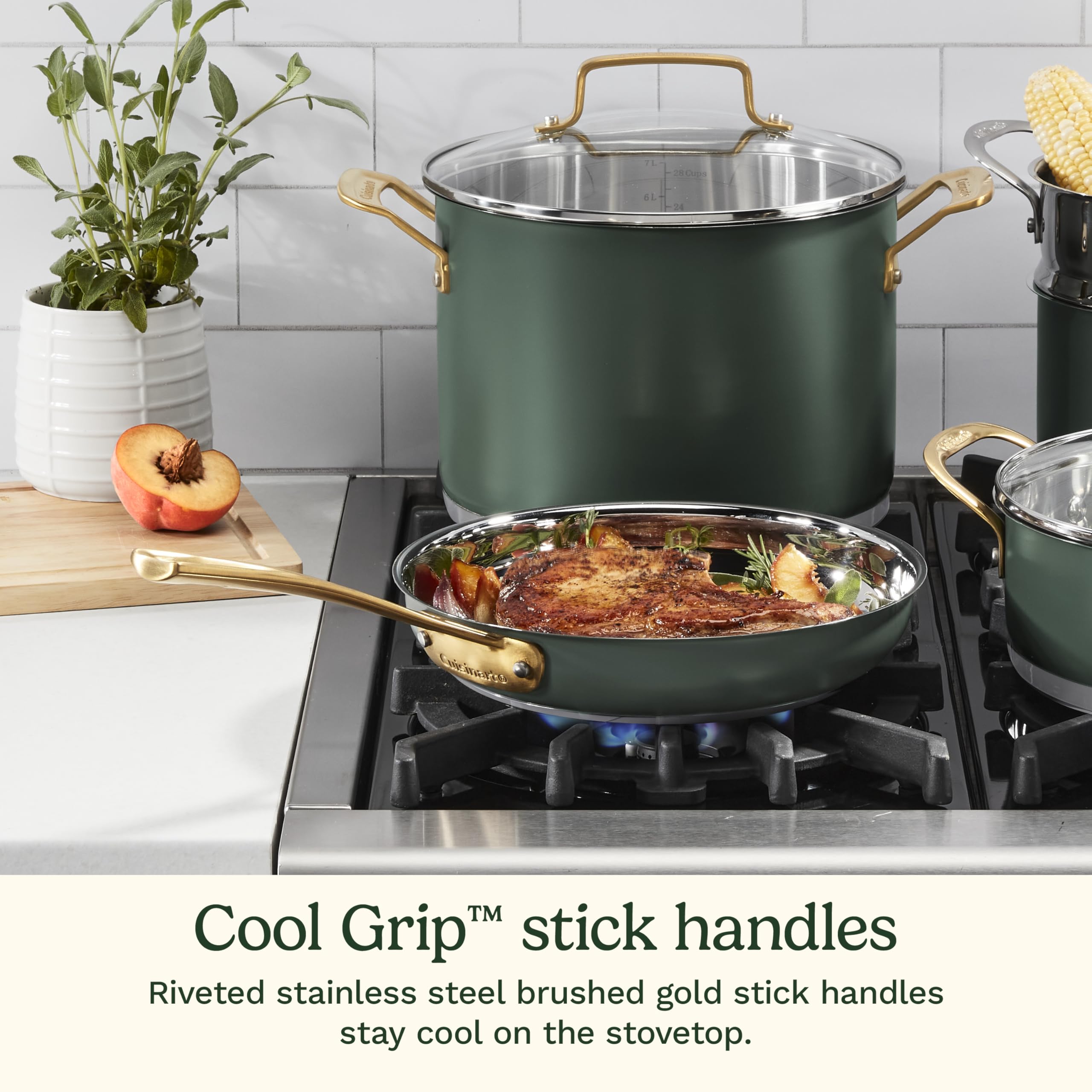 cuisinart-11-piece-stainless-steel-cookware-set-matte-thyme-mt89g-11 image 5