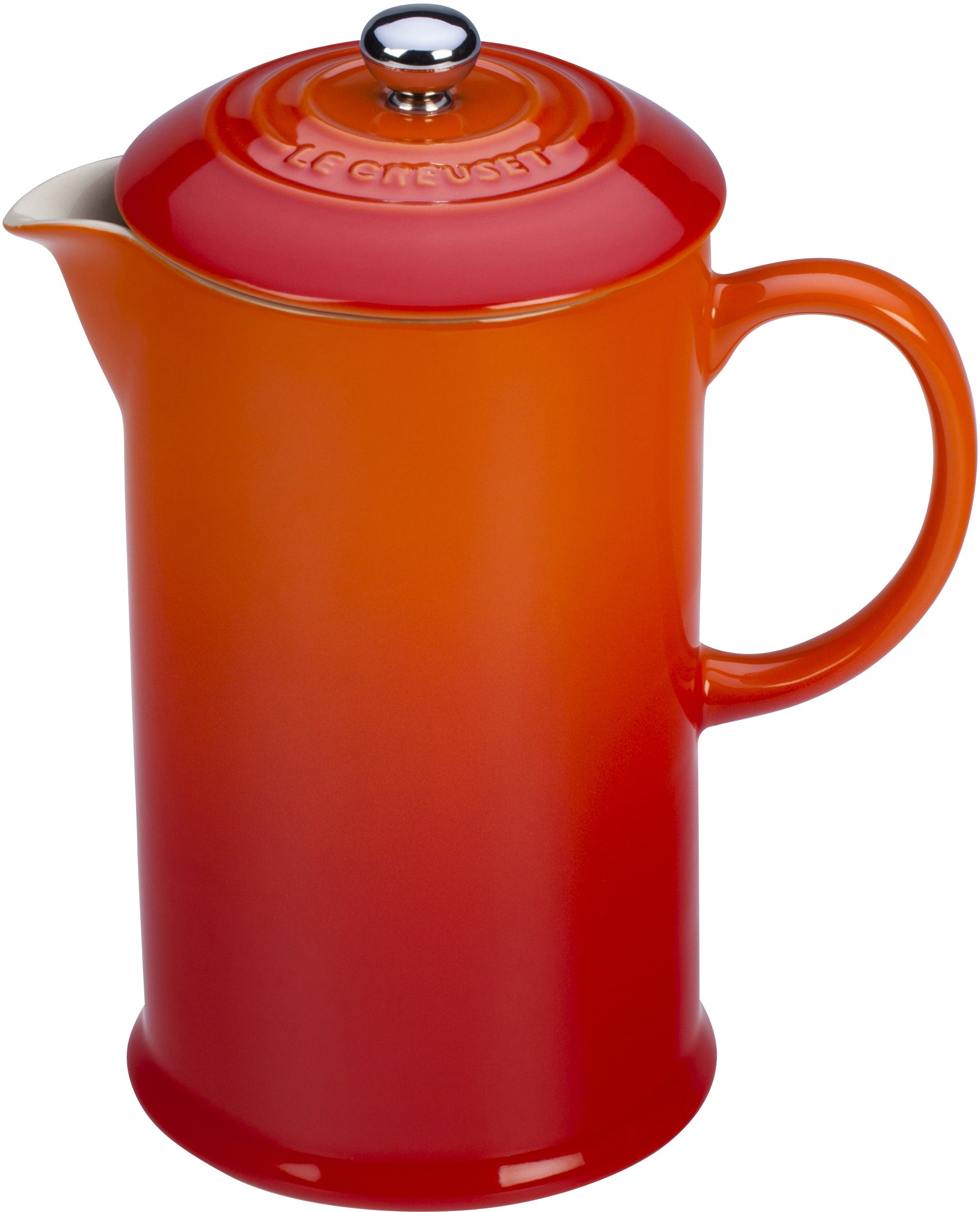 le-creuset-stoneware-french-press-34-oz-cerise image 3
