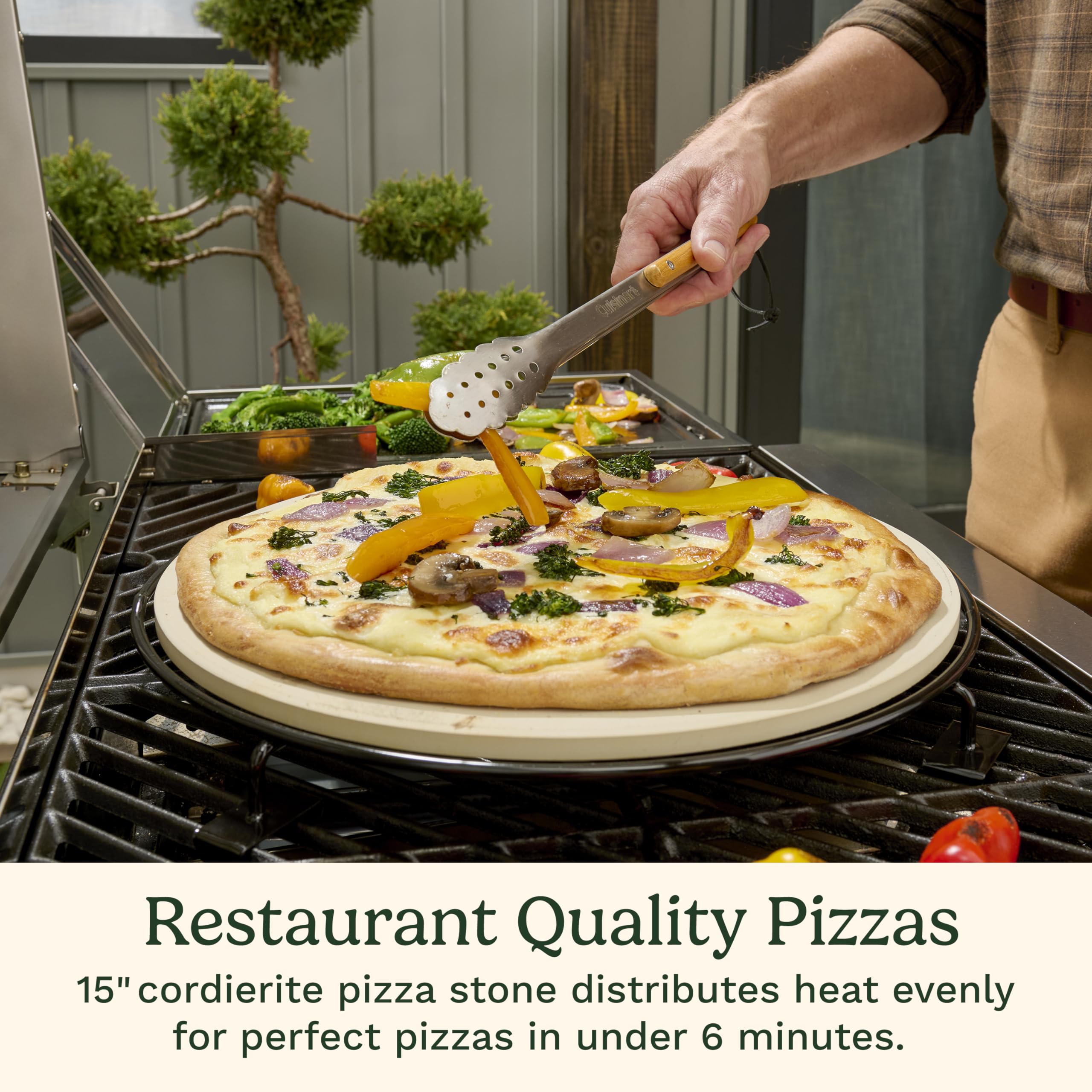 cuisinart-propel-4-burner-3-in-1-gas-grill-with-griddle-and-pizza-oven-stainless image 4