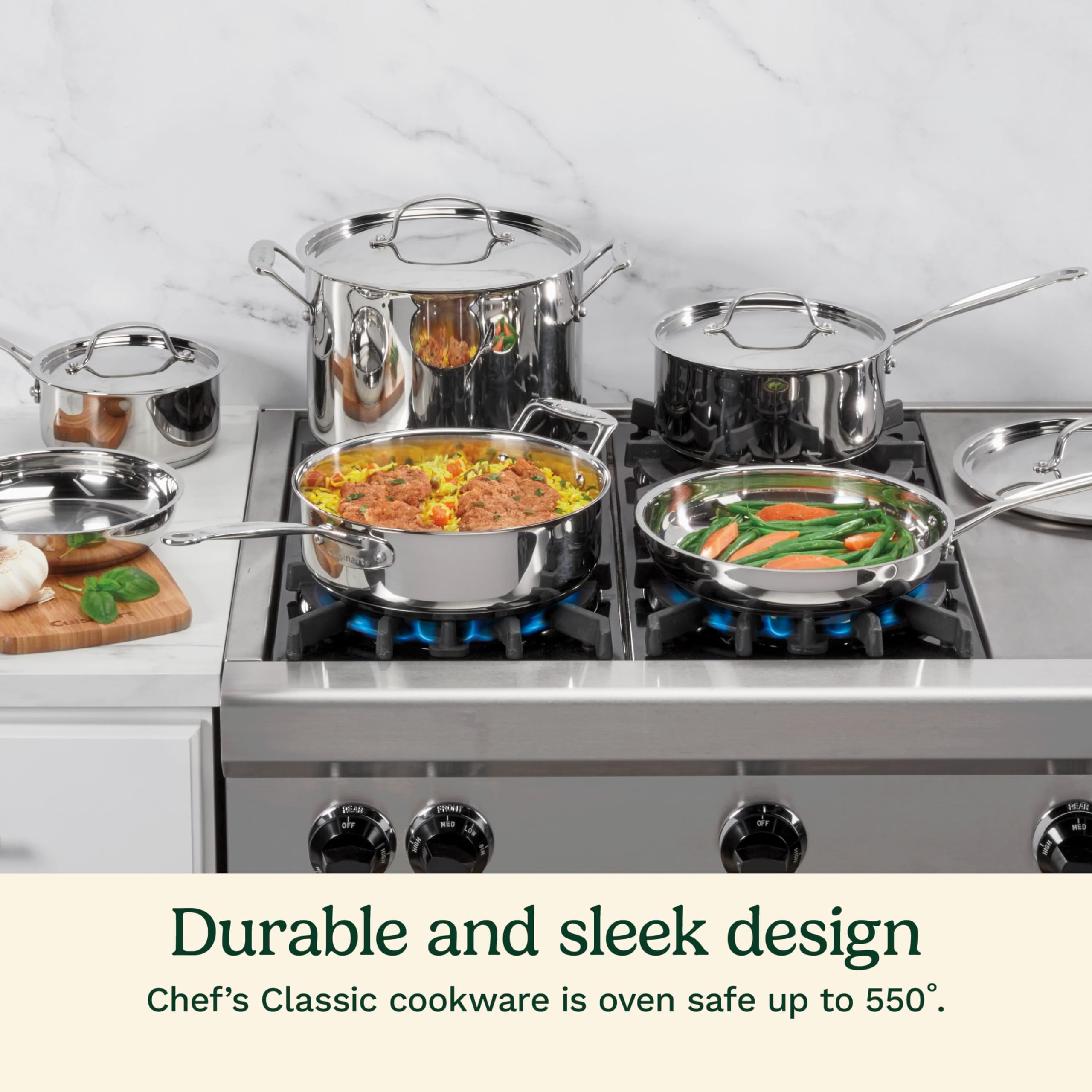 cuisinart-77-10p1-10-piece-chef-s-classic-stainless-steel-cookware-set image 2