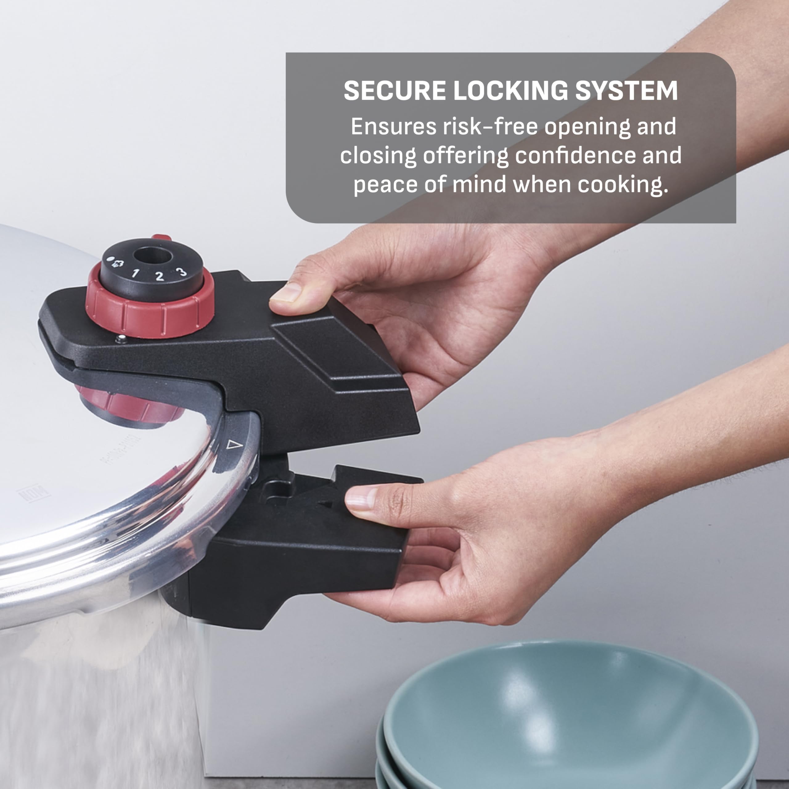 t-fal-22-quart-aluminum-pressure-canner-with-racks-canning-guide-silver image 7